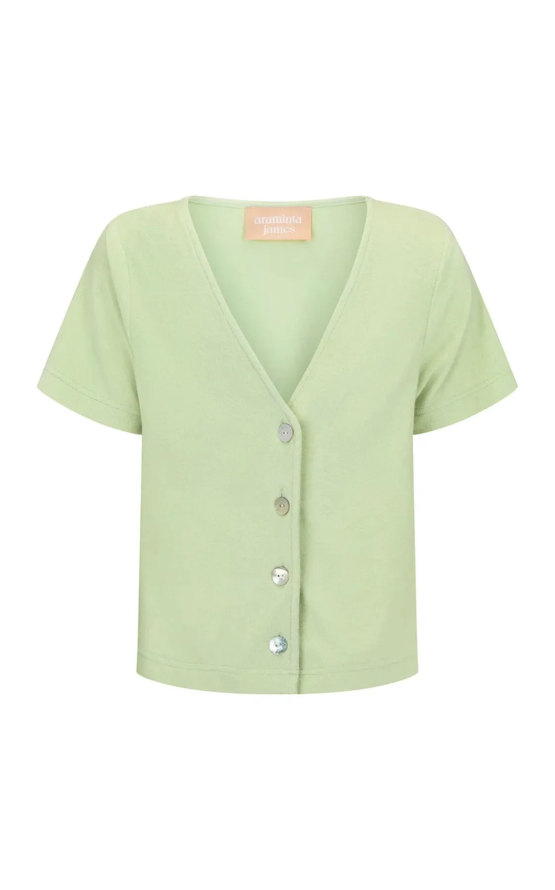 ARAMINTA JAMES Womens Breeze Terry Top - Pistachio