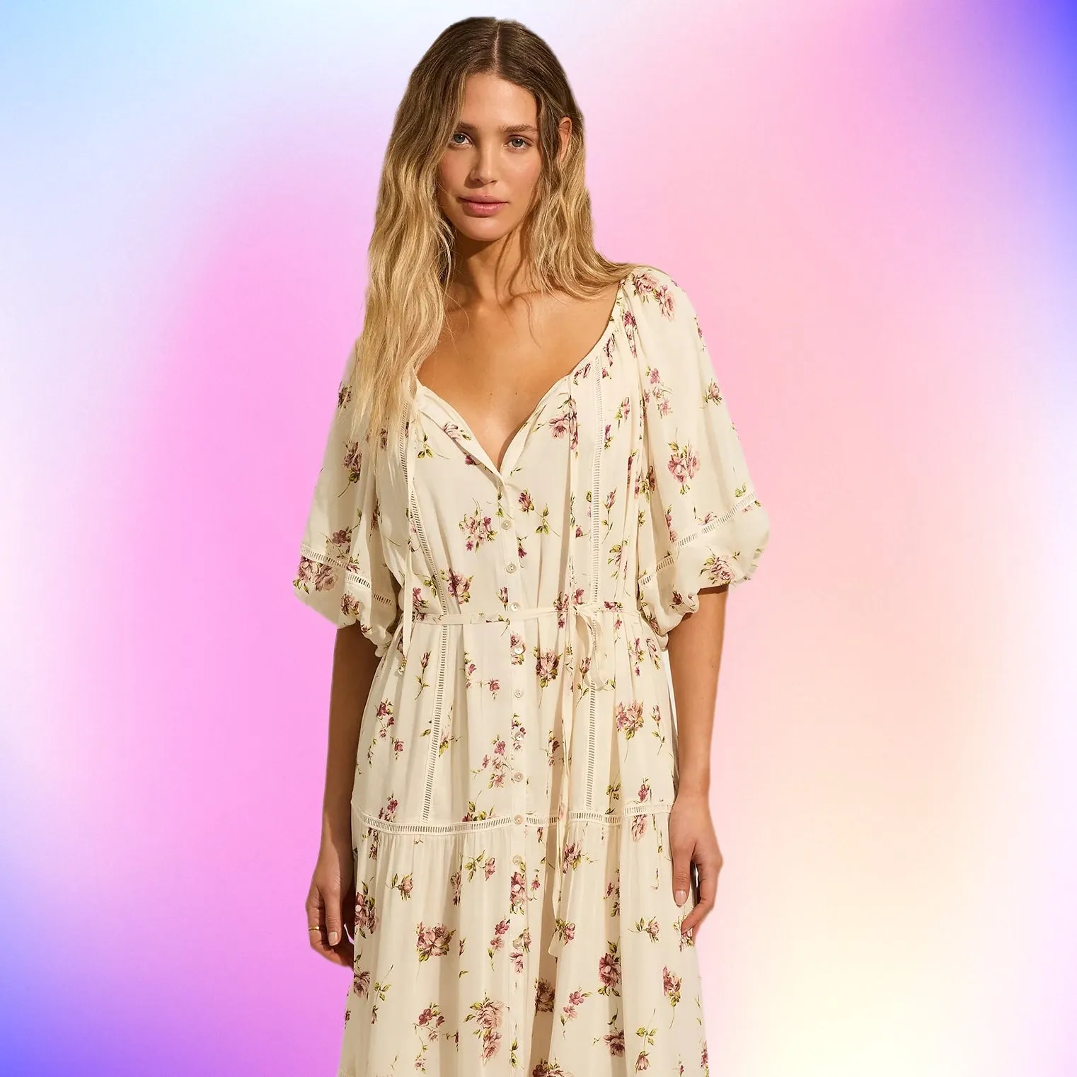 AUGUSTE THE LABEL Womens Alannah Maxi Dress - Ivory