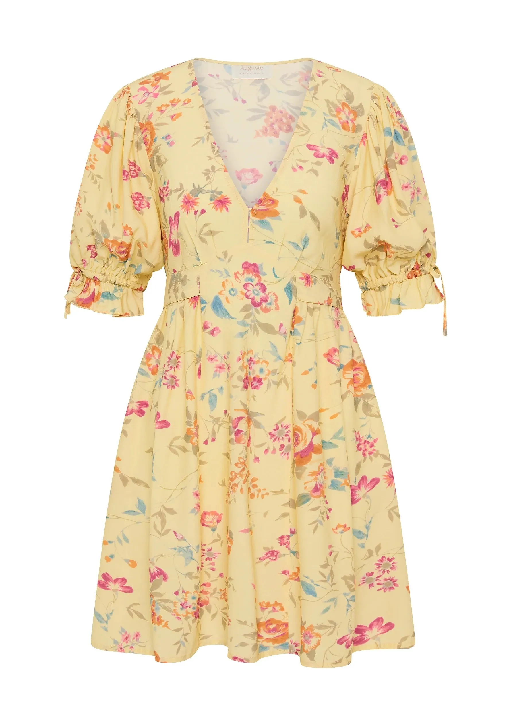 AUGUSTE THE LABEL Womens Nereida Mini Dress Lemon