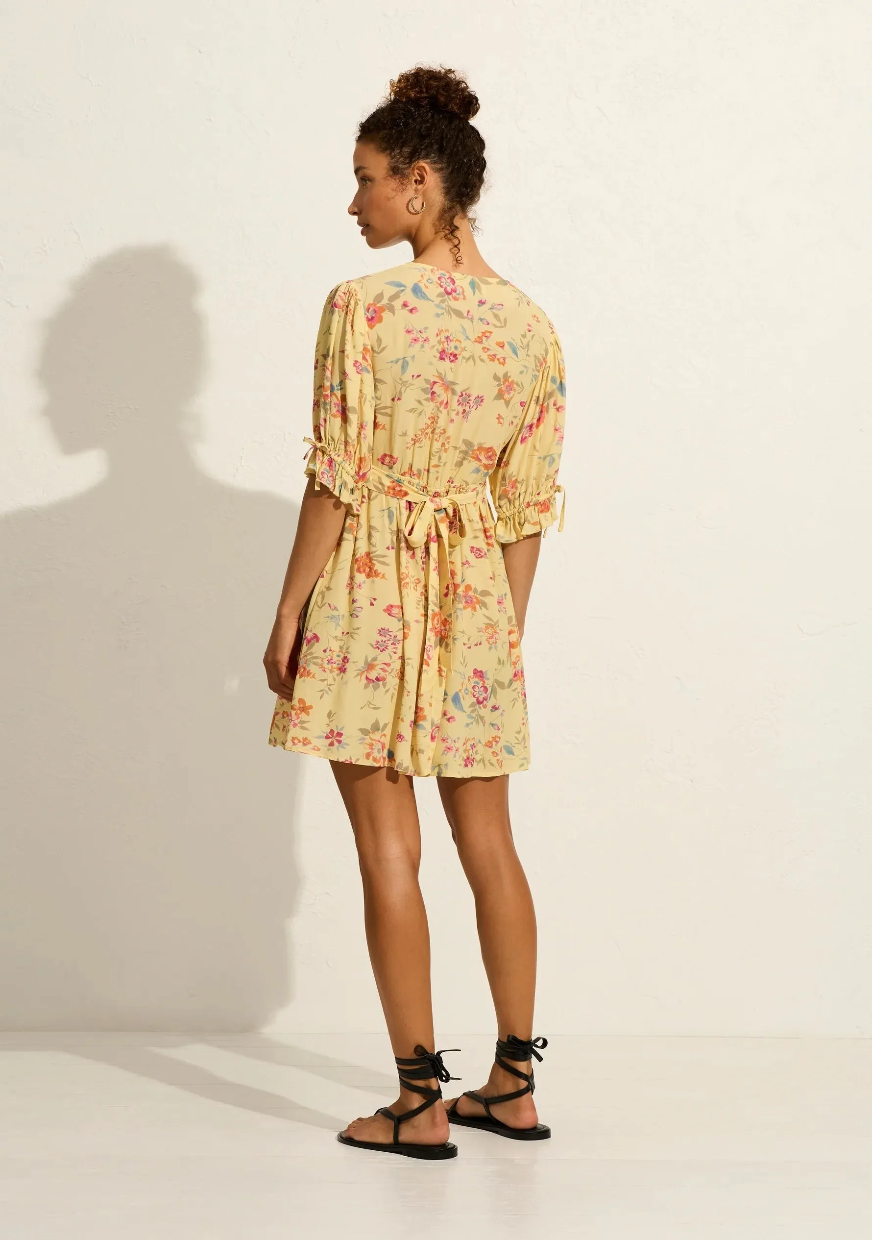AUGUSTE THE LABEL Womens Nereida Mini Dress Lemon