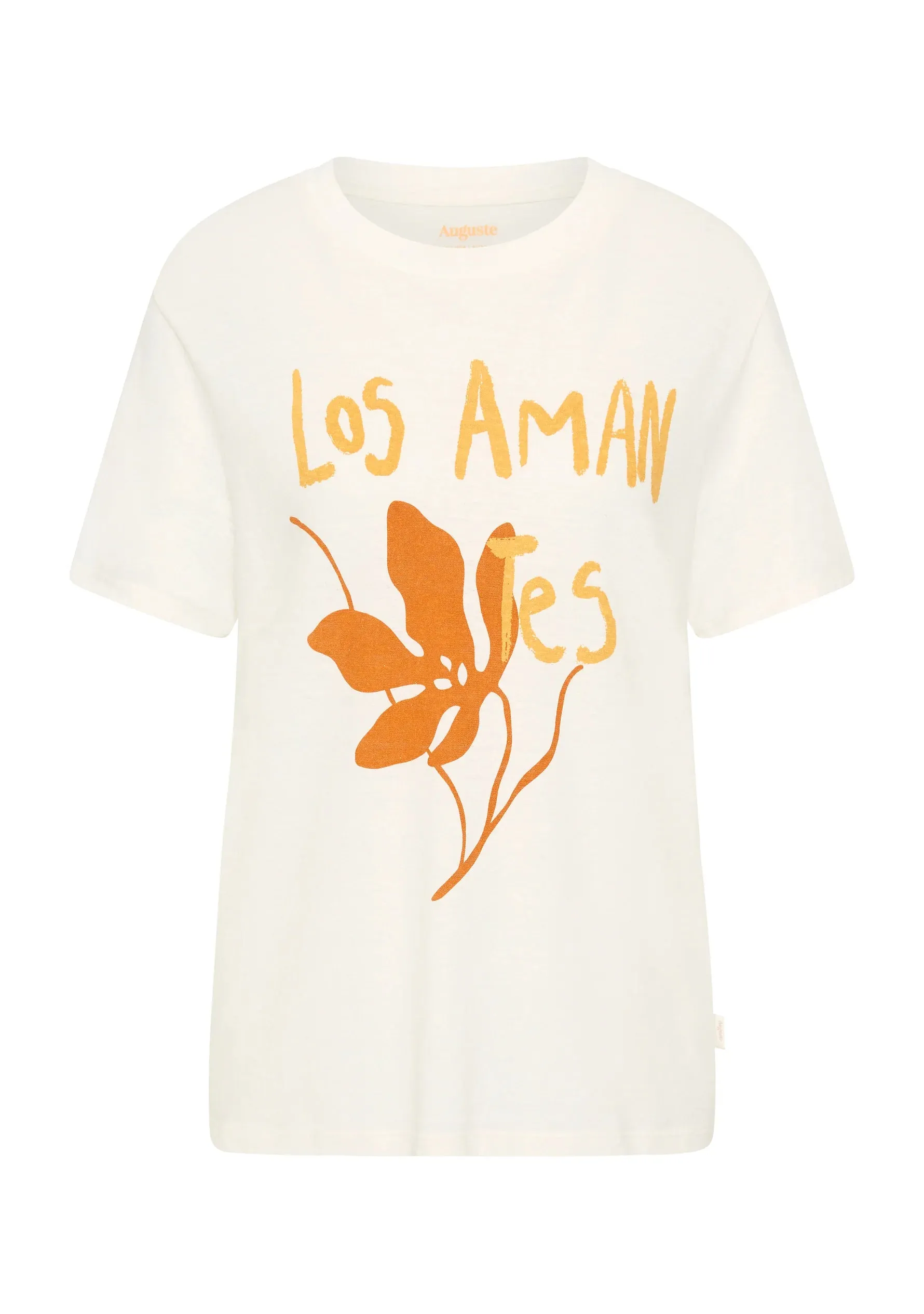 AUGUSTE THE LABEL Womens Spanish Lovers Classic Tee Off White
