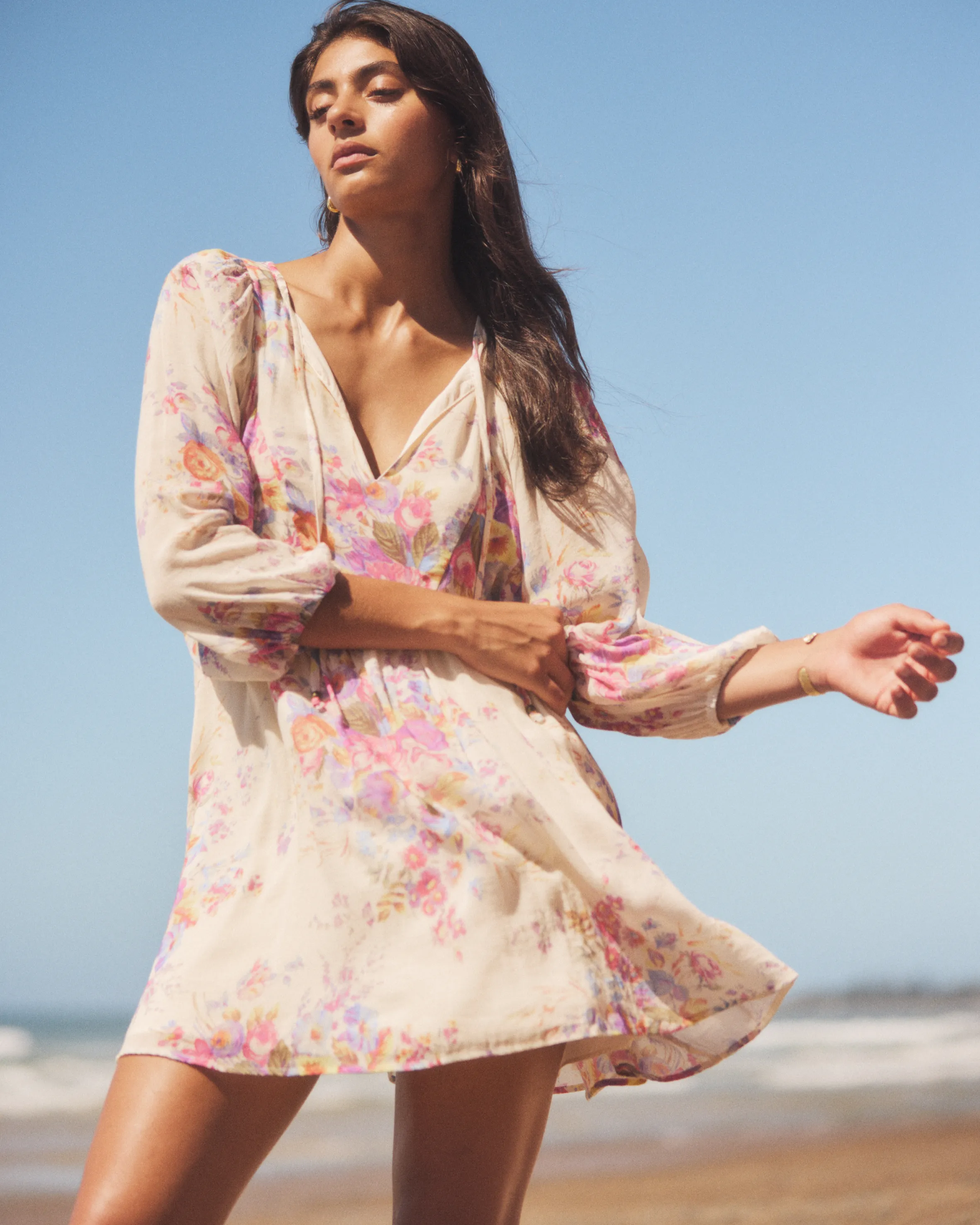 AUGUSTE THE LABEL Womens Willow Mini Dress - Ivory