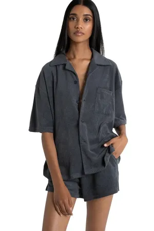 Bayse Brand WOMENS ELLA OVERSIZED SHIRT - BLUE