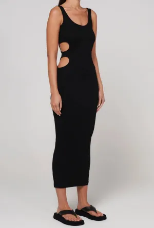 BAYSE BRAND Womens Lane Midi Dress - Black