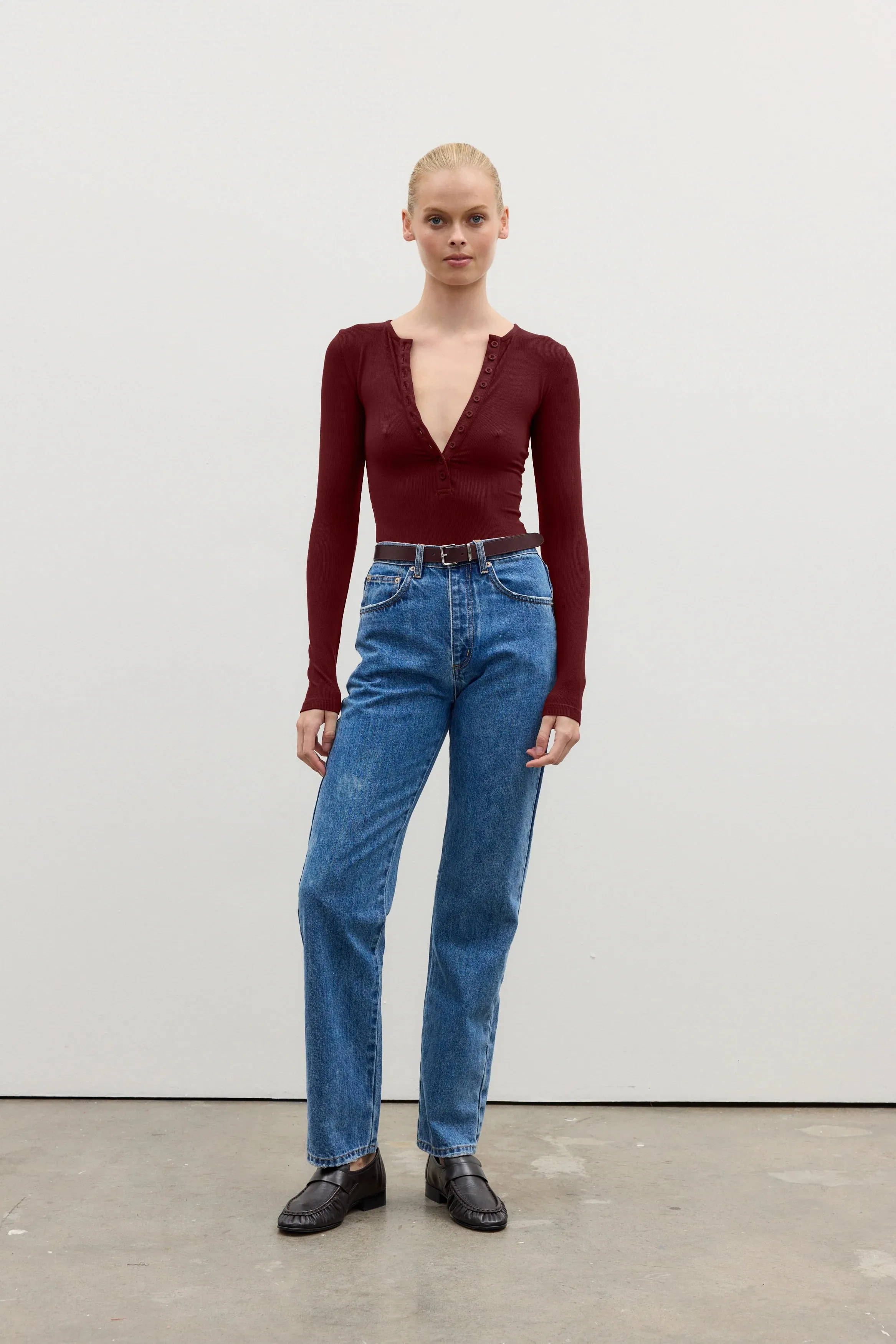 BAYSE BRAND Womens Lara Bodysuit - Wine