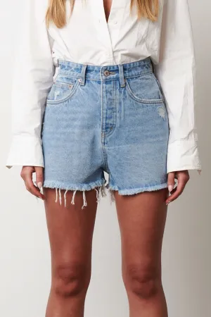 BAYSE BRAND Womens Malibu Denim Short - Hollywood Blue