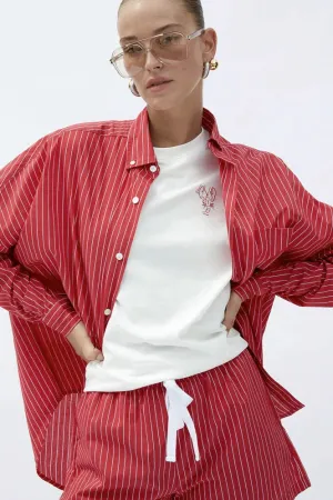 BLANCA Womens Jerico Shorts - Red /White Stripe