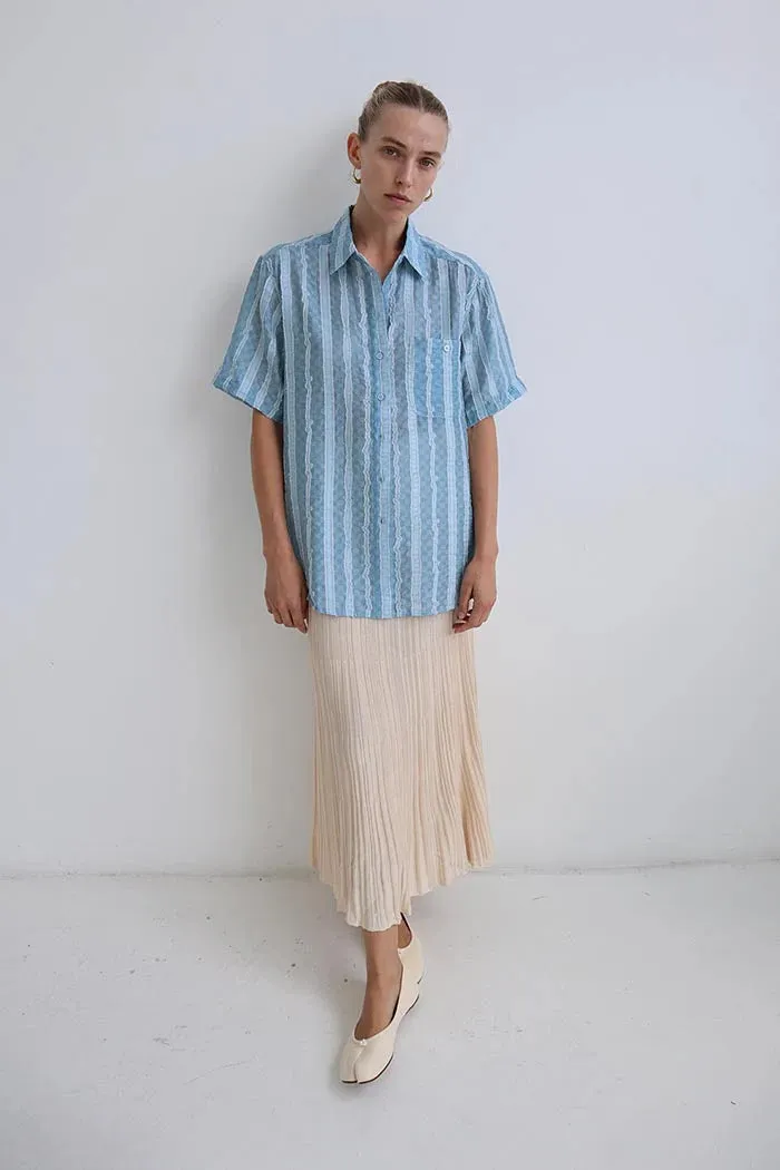 BLANCA Womens Micola Shortsleeve Shirt - Blue