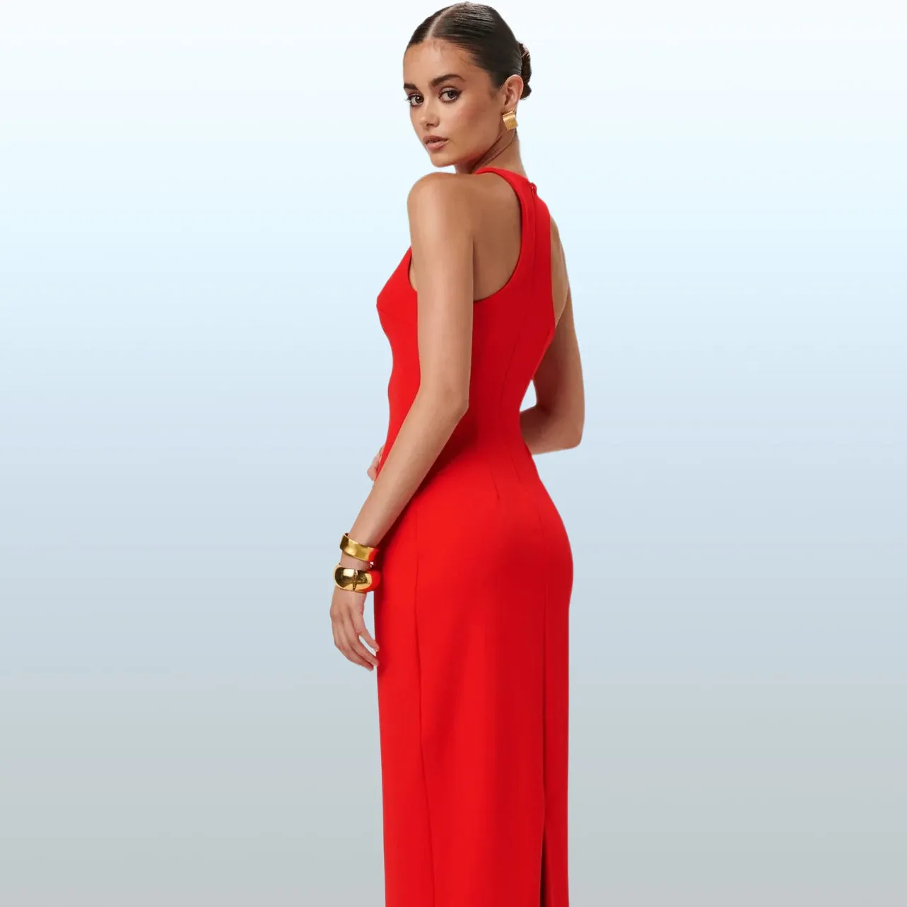 EFFIE KATS Womens Eiza Gown - Red