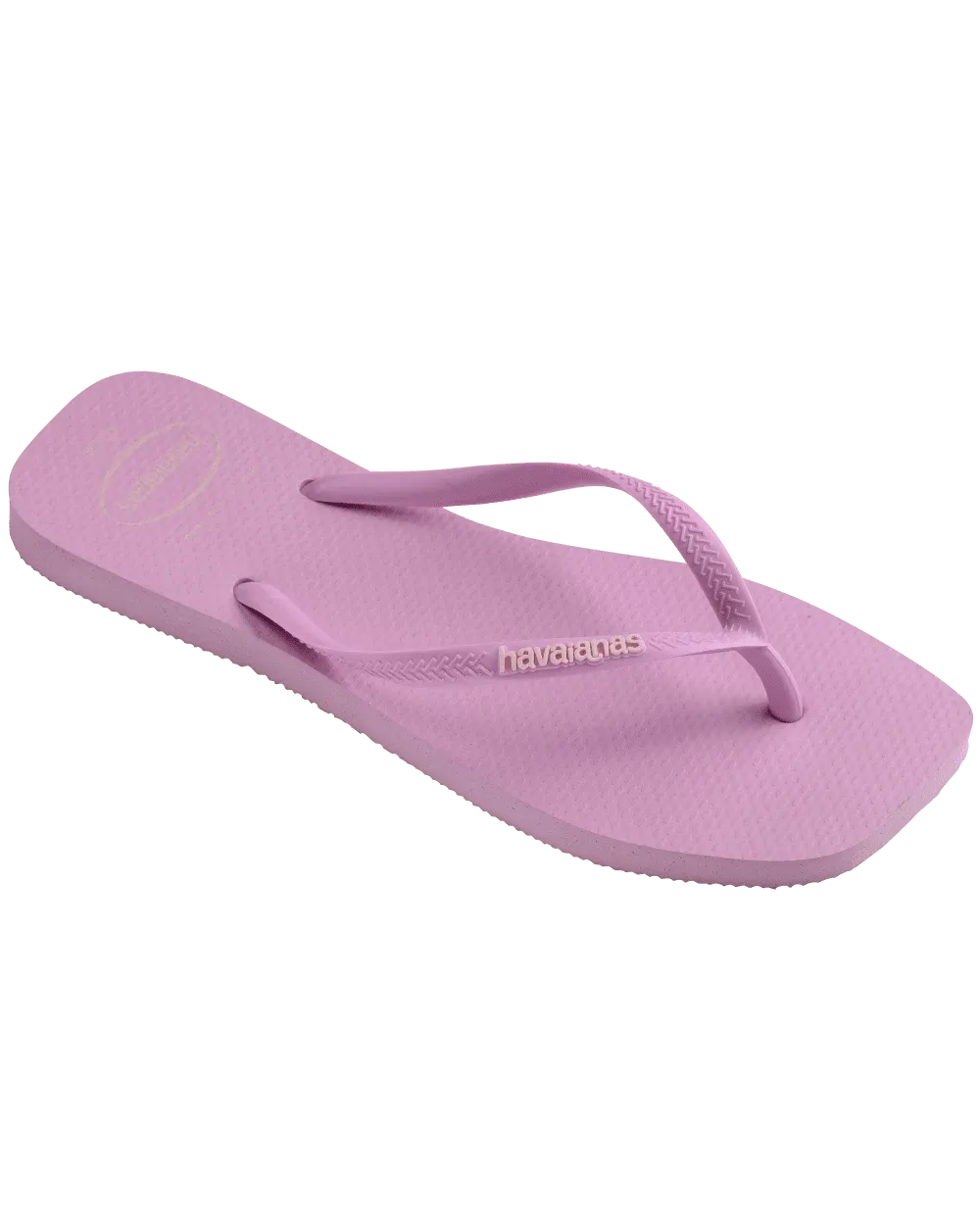 HAVAIANAS Womens Slim Square Toe Thongs – Fresh Lavender