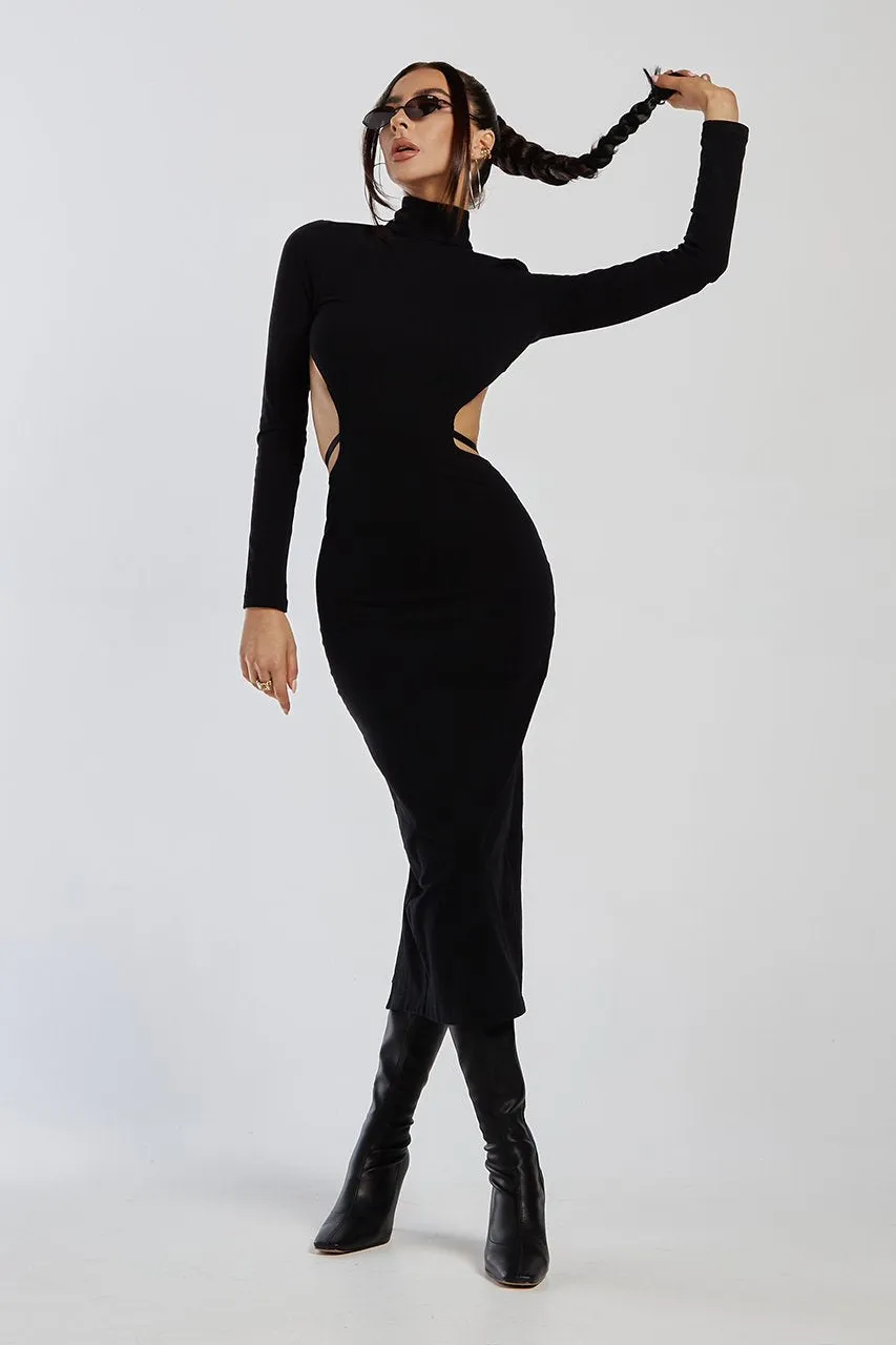 IZI ANGUS X RUNAWAY Womens Valkyrie Dress - Black