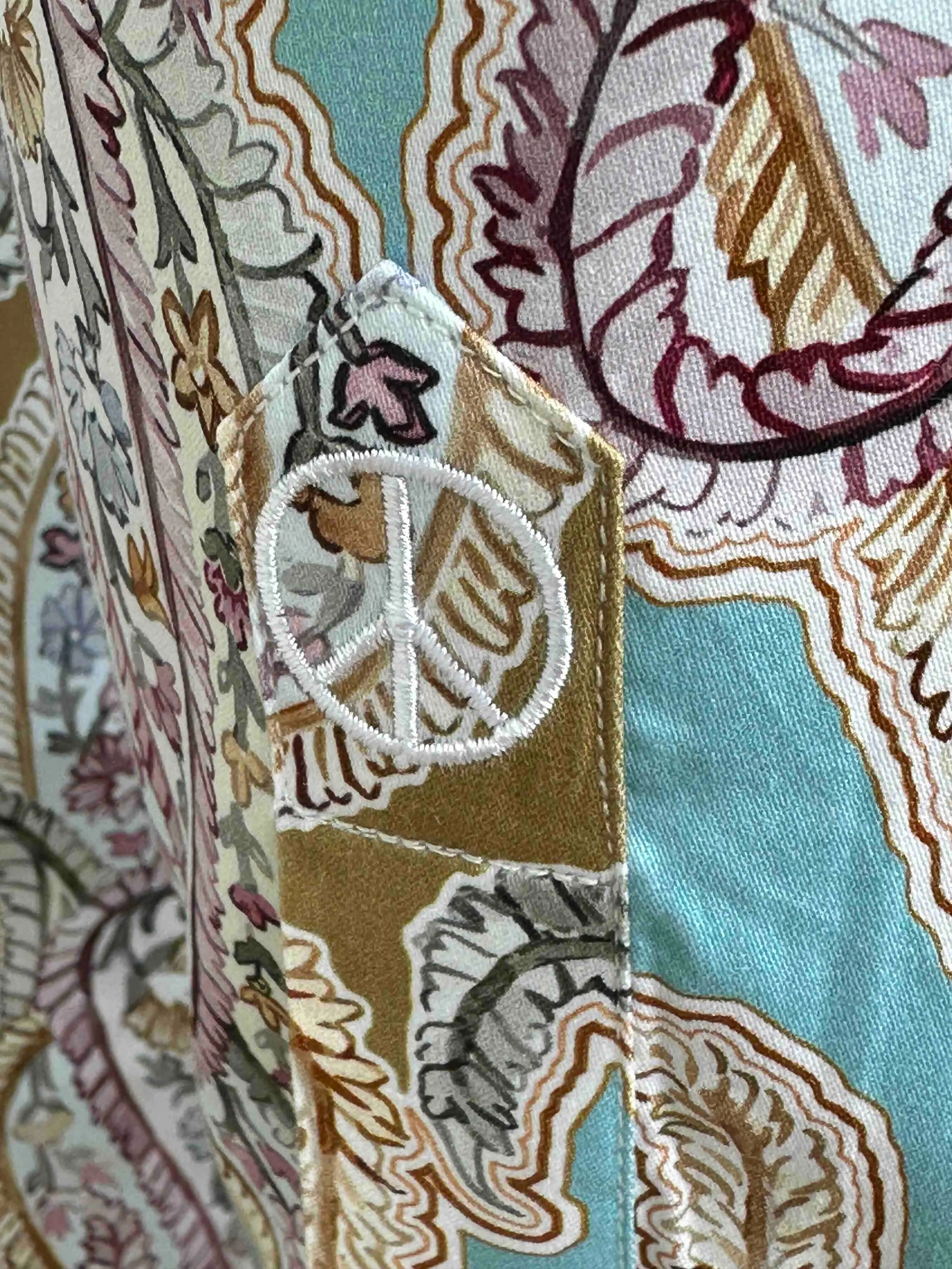 JOHN LENNON Mens Bramhall Long Sleeve Paisley Shirt - Teal