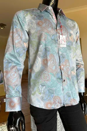 JOHN LENNON Mens Burton Long Sleeve Shirt - Dove