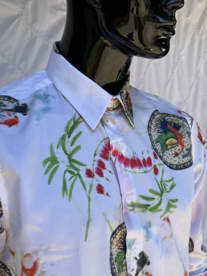 JOHN LENNON Mens Fleetwood Long Sleeve Shirt - White