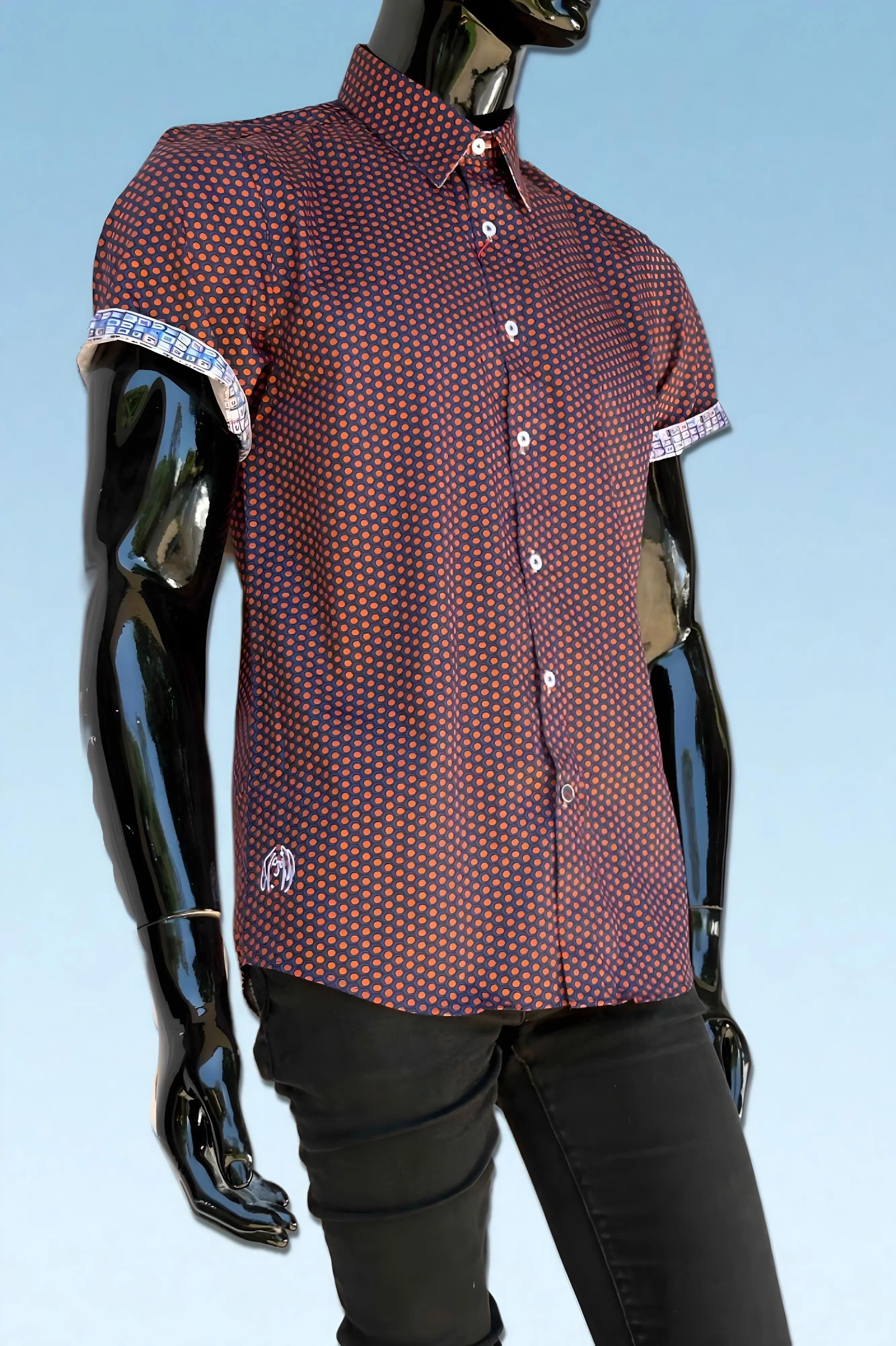 JOHN LENNON Mens Redbridge Short Sleeve Shirt - Ruby
