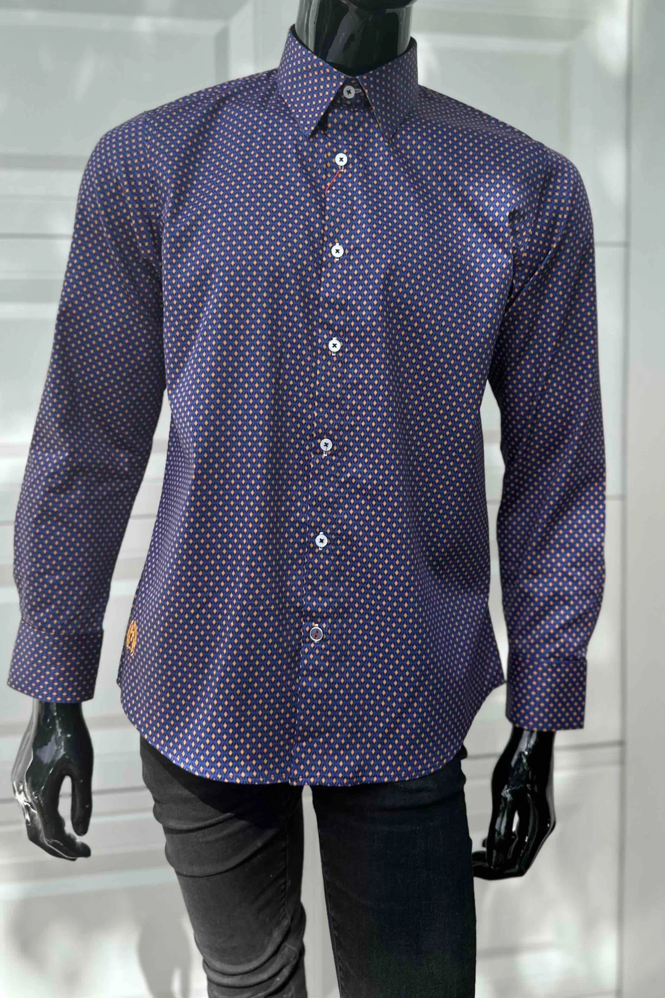 JOHN LENNON Mens Redish Long Sleeve Shirt - Magenta