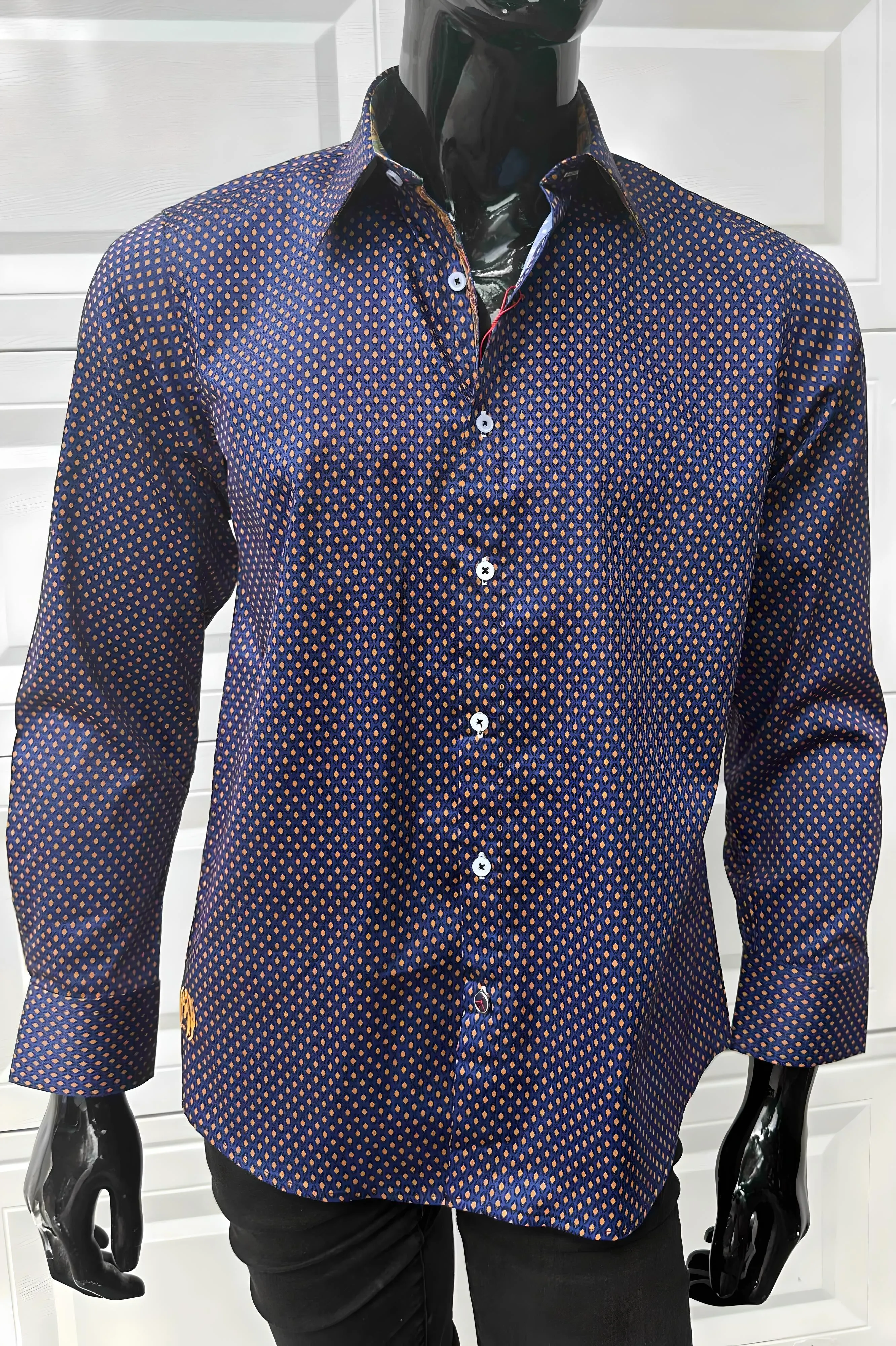 JOHN LENNON Mens Redish Long Sleeve Shirt - Magenta