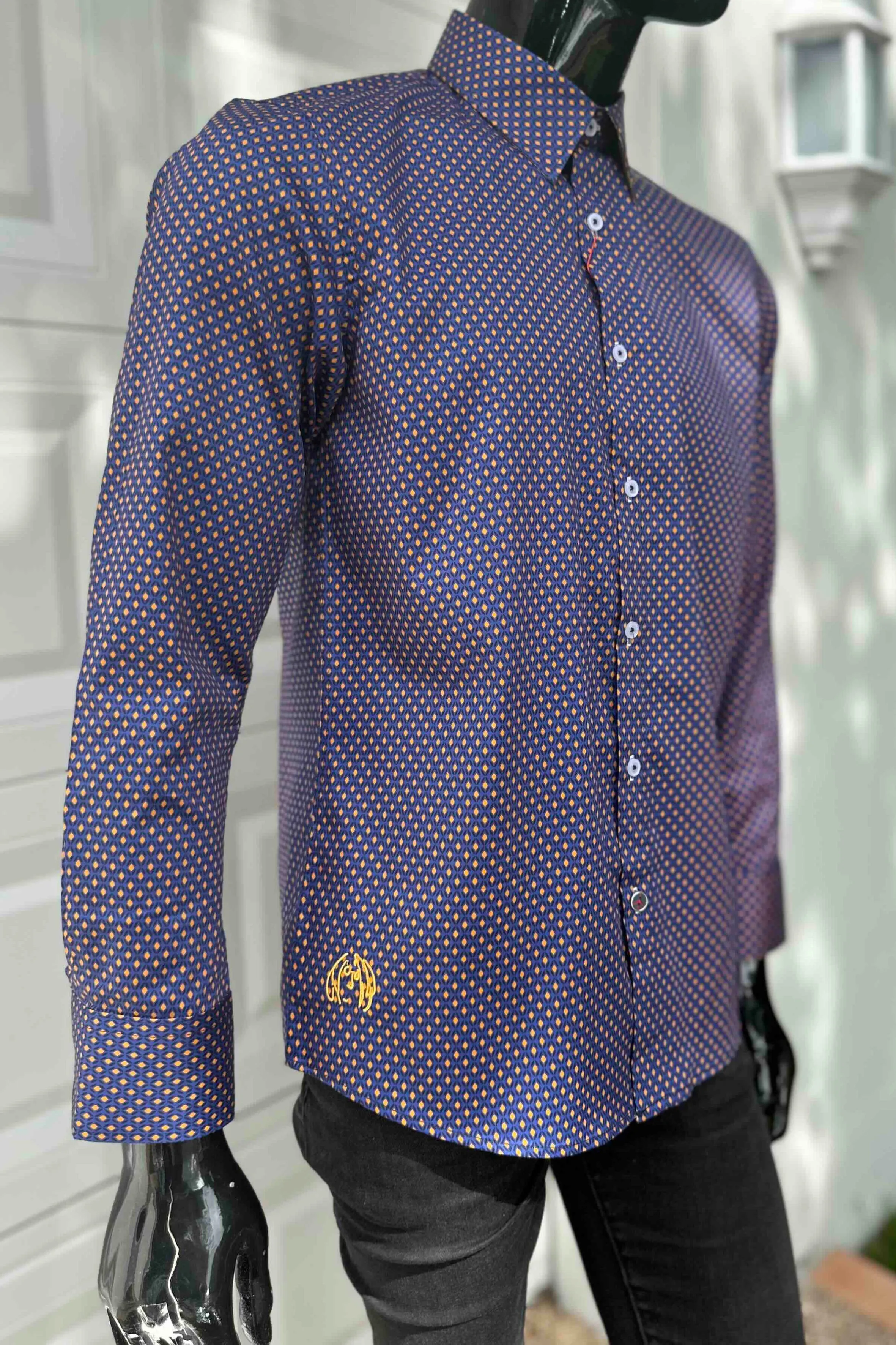 JOHN LENNON Mens Redish Long Sleeve Shirt - Magenta