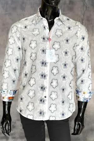 JOHN LENNON Mens Tiptree Long Sleeve Shirt - White