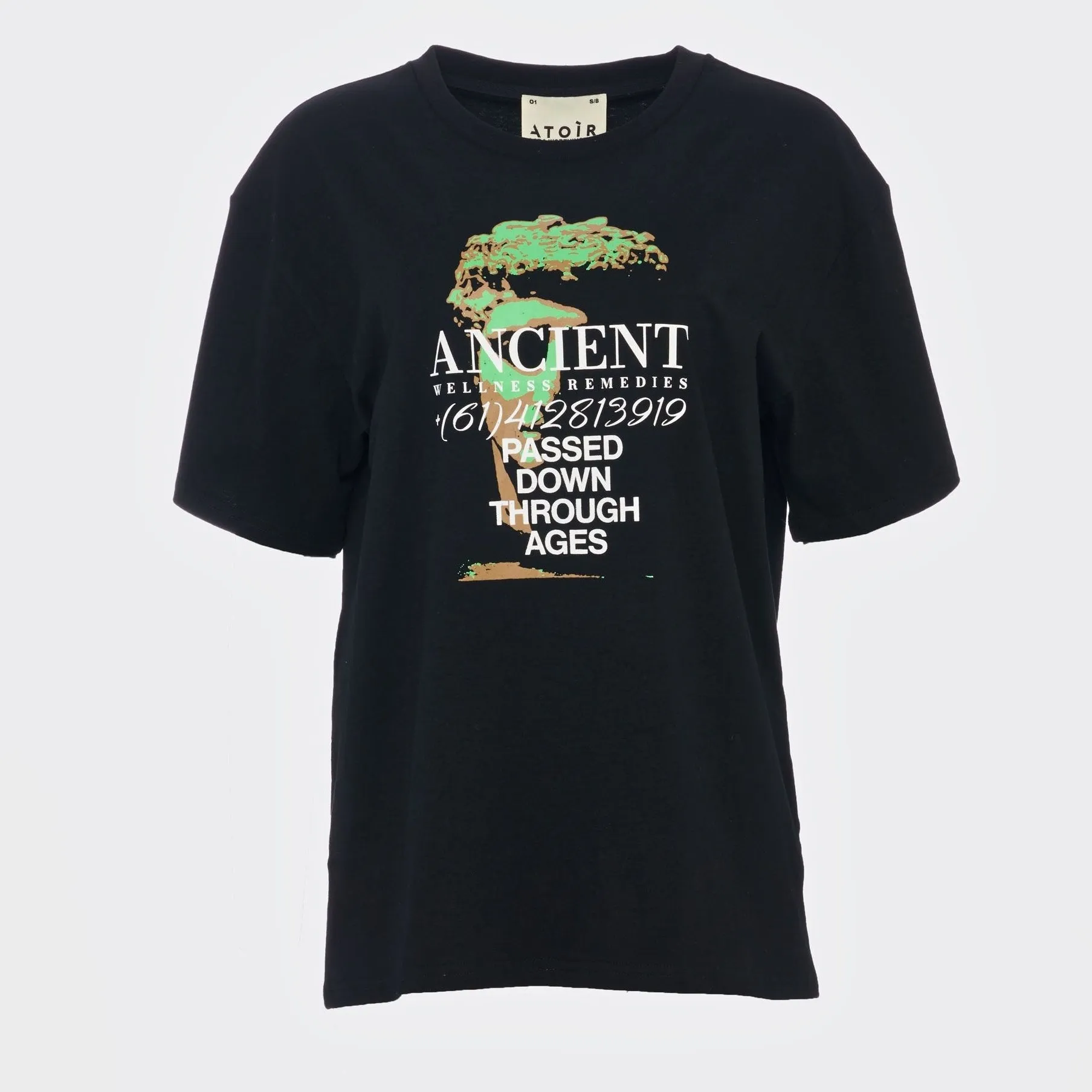 LARA WORTHINGTON x ATOIR Womens 003 T-Shirt Black