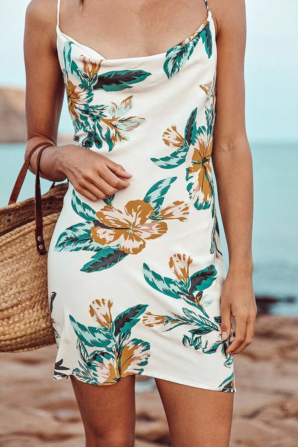 Le Salty WOMENS EDEN MINI DRESS - PAPAYA