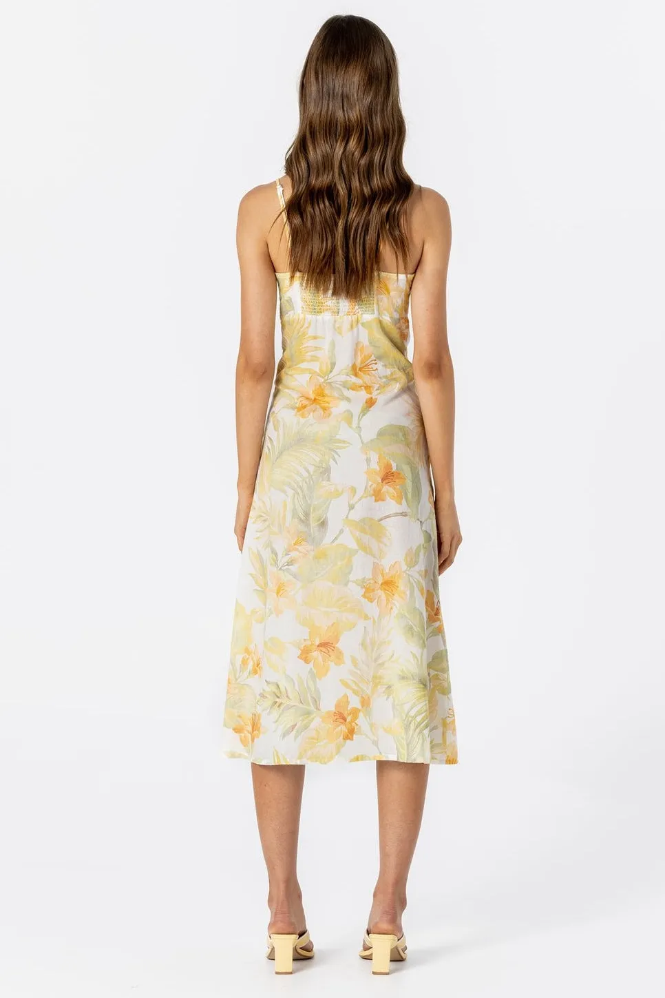 LE SALTY Womens Jerry Midi Dress - Citrus