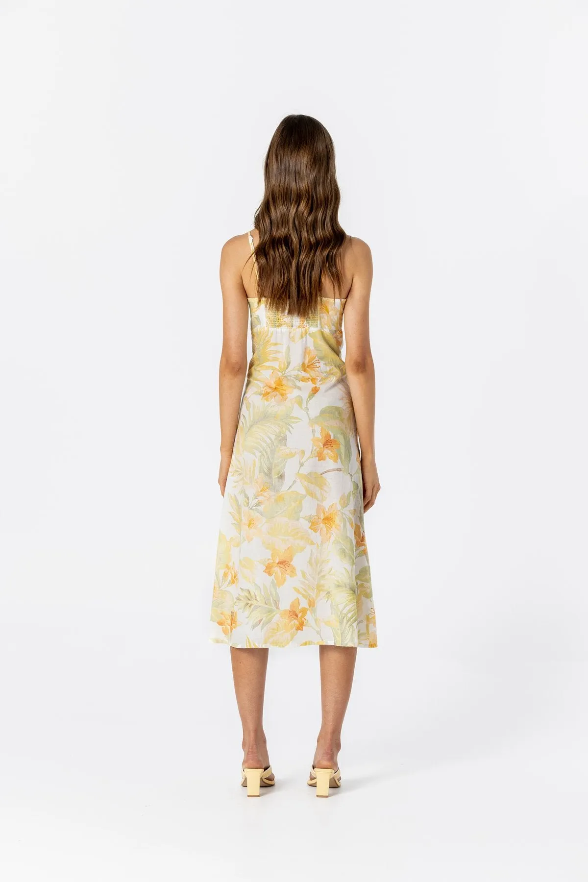 LE SALTY Womens Jerry Midi Dress - Citrus