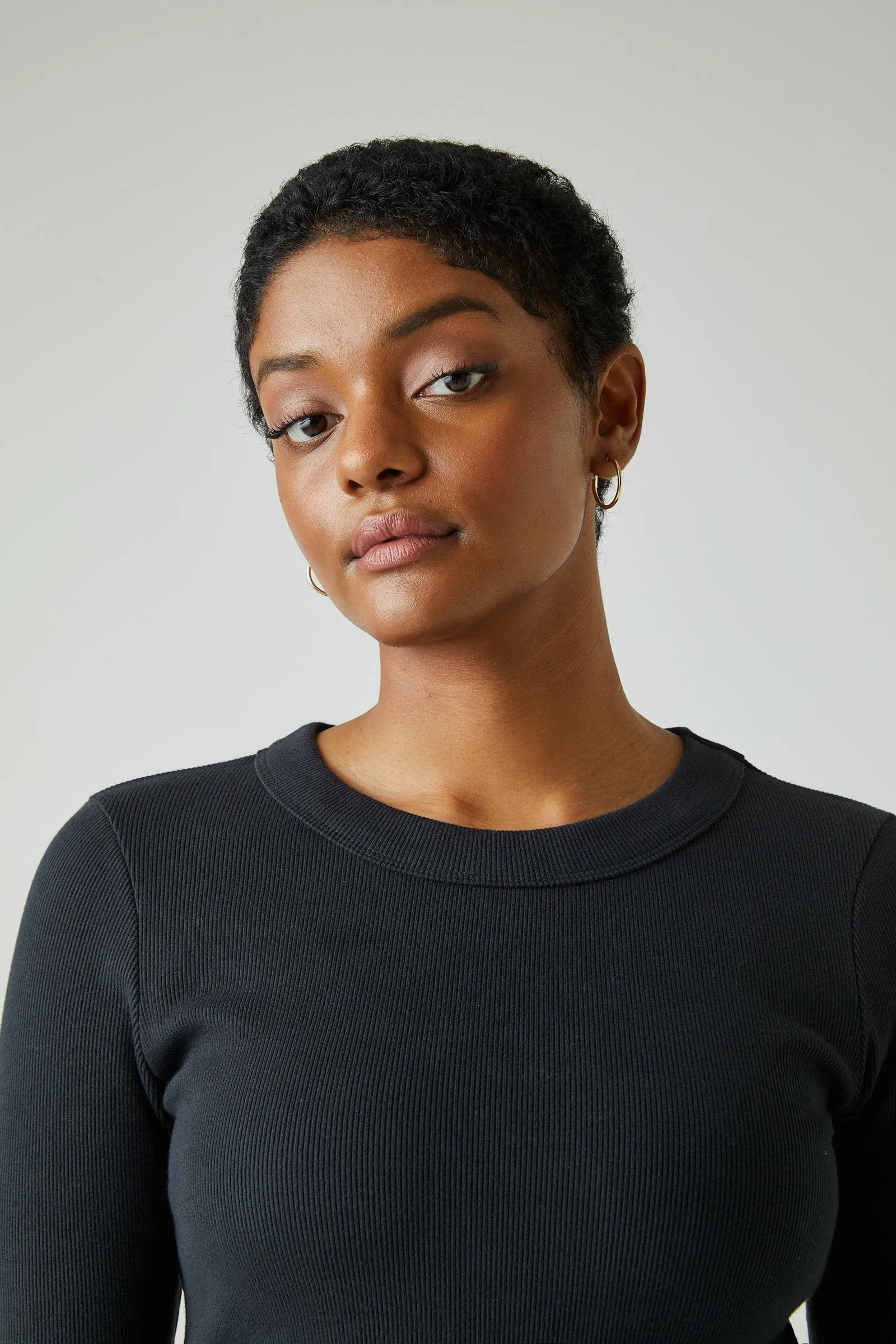NEUW Womens Jonesy Long Sleeve Top - Black