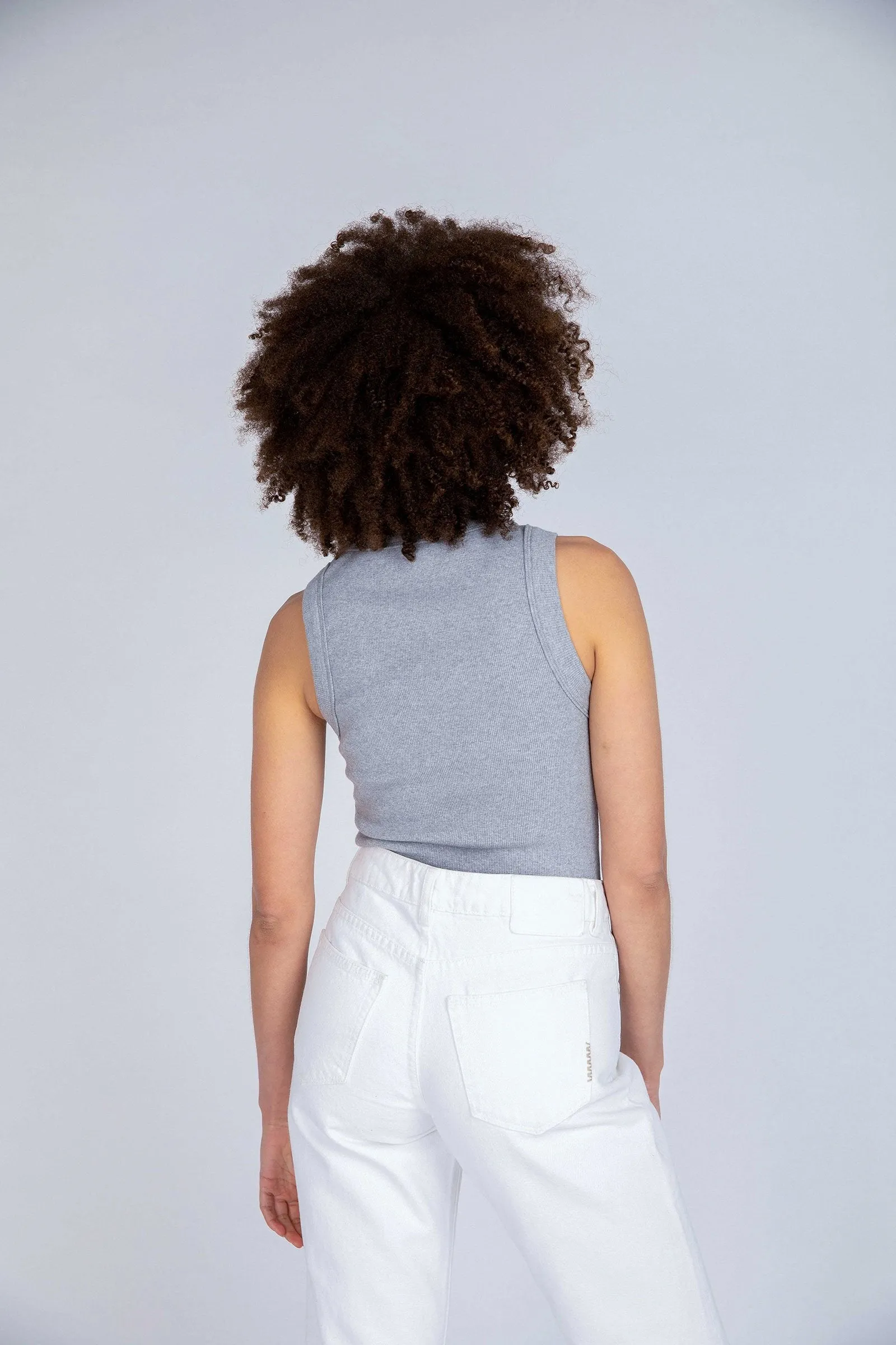 Neuw WOMENS JONESY SINGLET - GREY MARLE