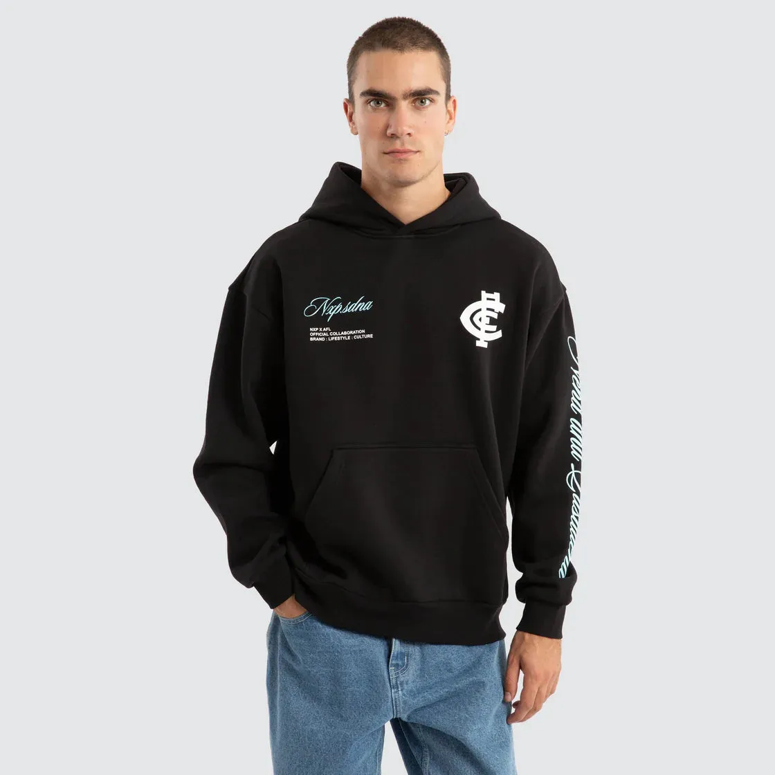 NXP x AFL Carlton Blues Season Hoodie - Jet Black