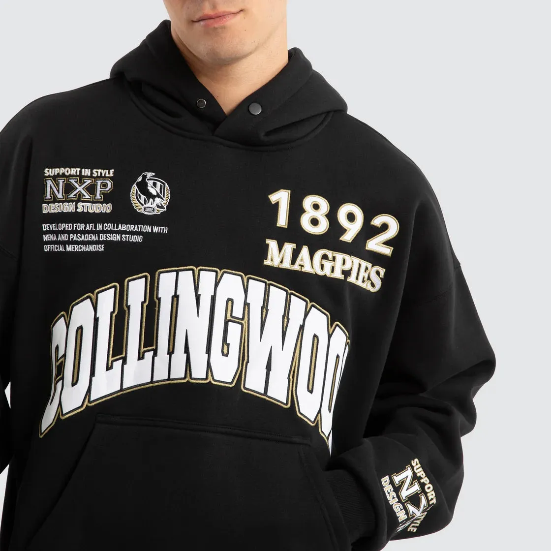 NXP x AFL Collingwood Magpies Academy Hoodie - Jet Black