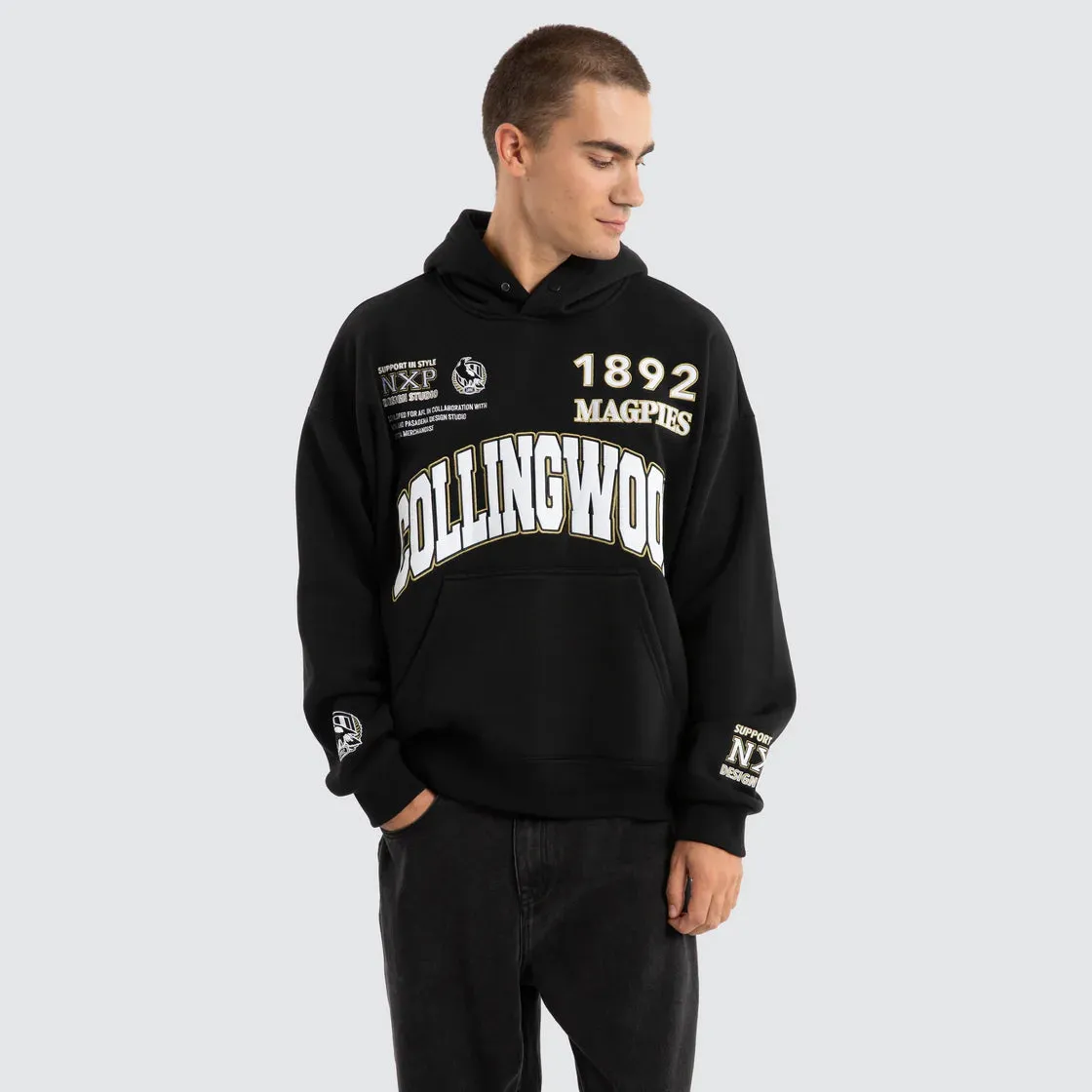 NXP x AFL Collingwood Magpies Academy Hoodie - Jet Black