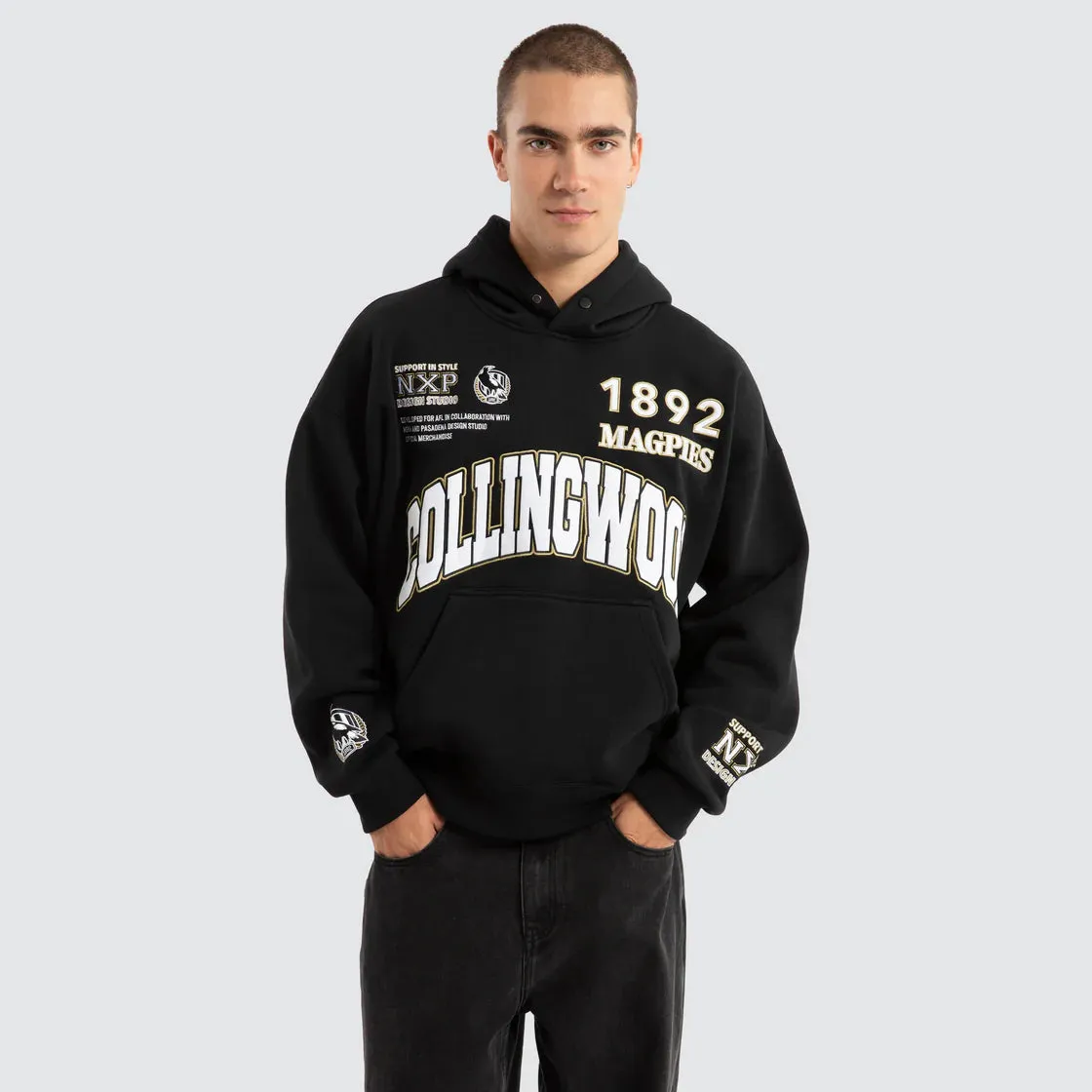 NXP x AFL Collingwood Magpies Academy Hoodie - Jet Black