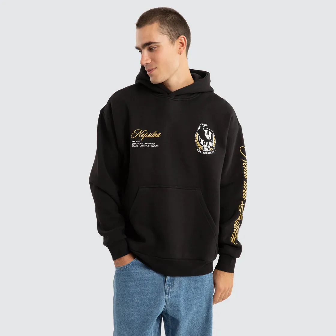 NXP x AFL Collingwood Magpies Season Hoodie - Jet Black