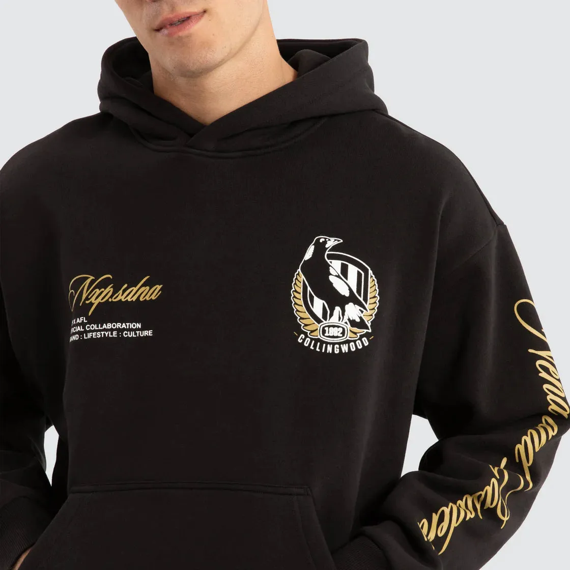 NXP x AFL Collingwood Magpies Season Hoodie - Jet Black