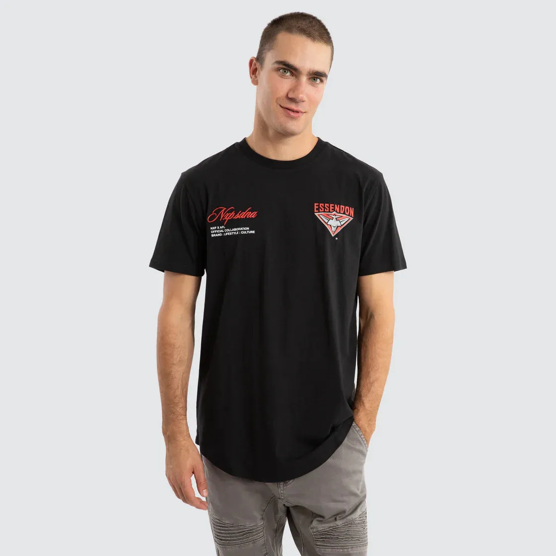 NXP x AFL Essendon Bombers Prime Tee - Jet Black
