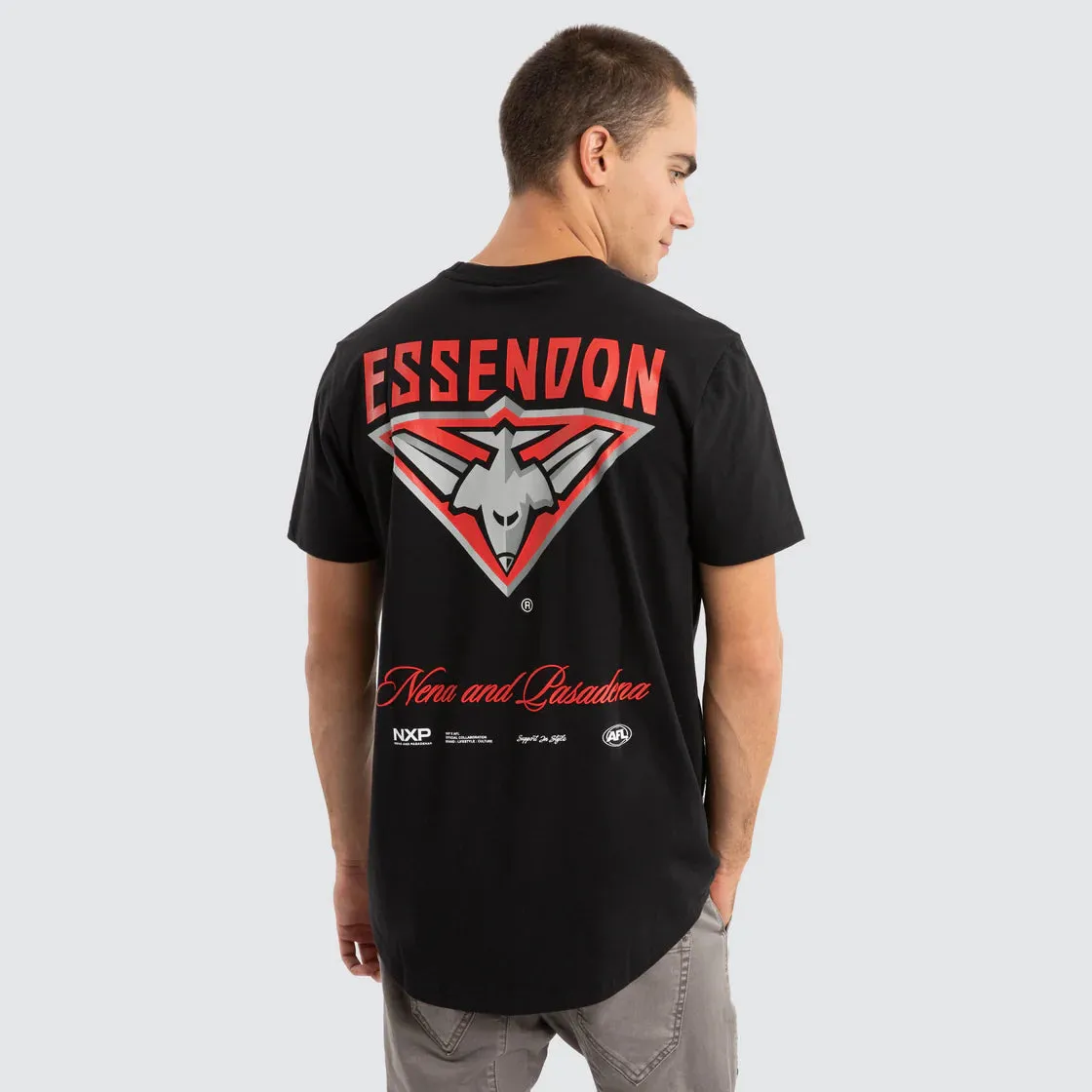 NXP x AFL Essendon Bombers Prime Tee - Jet Black