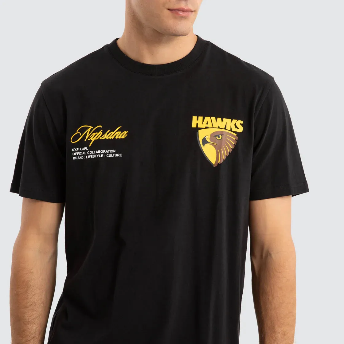NXP x AFL Hawthorn Hawks Prime Tee - Jet Black