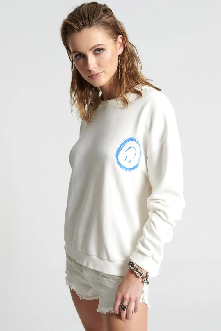 ONE TEASPOON Womens Picked For You Oversized Sweater White
