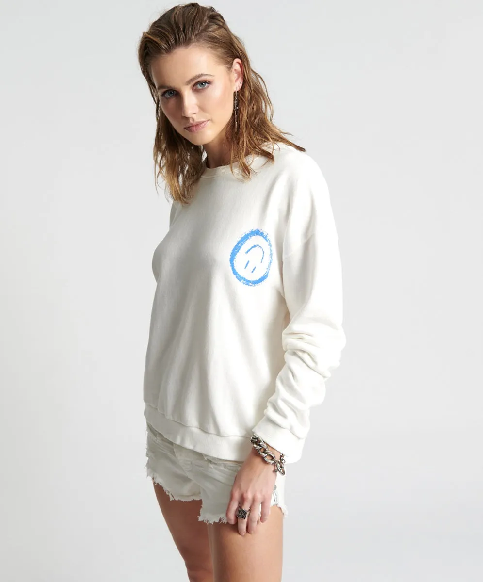 ONE TEASPOON Womens Picked For You Oversized Sweater White
