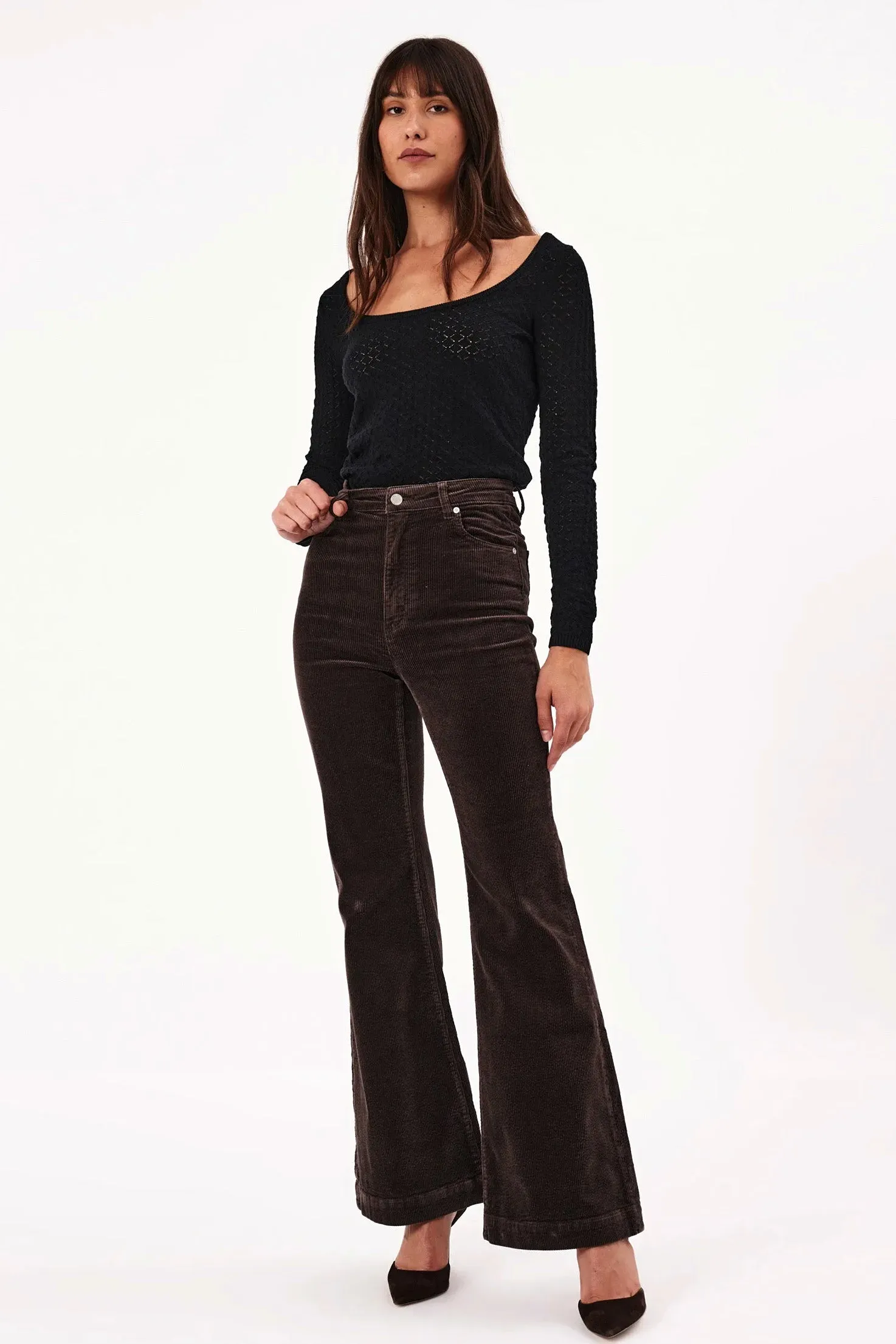 ROLLAS Womens Eastcoast Flare Cords - Elm