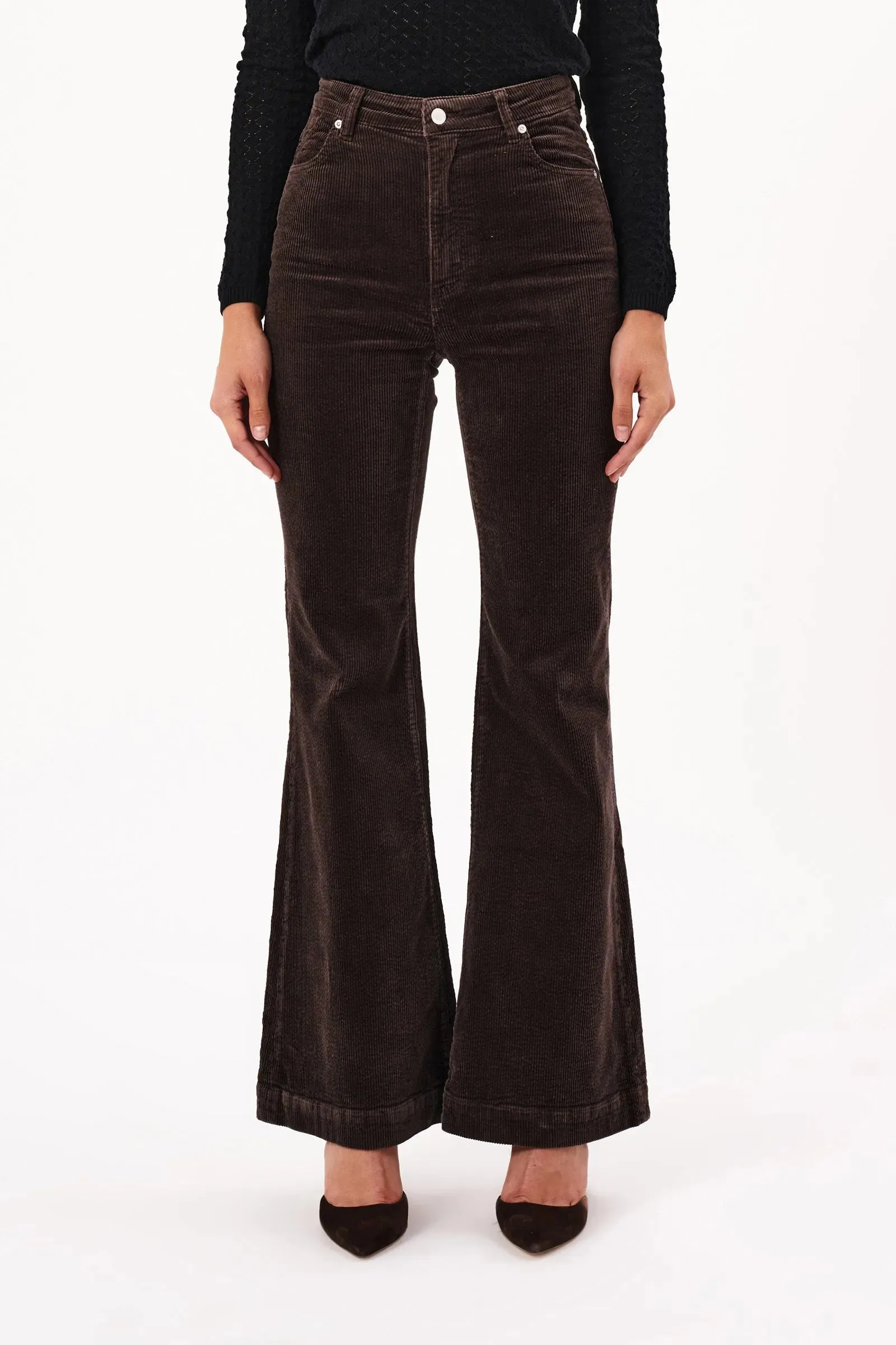 ROLLAS Womens Eastcoast Flare Cords - Elm