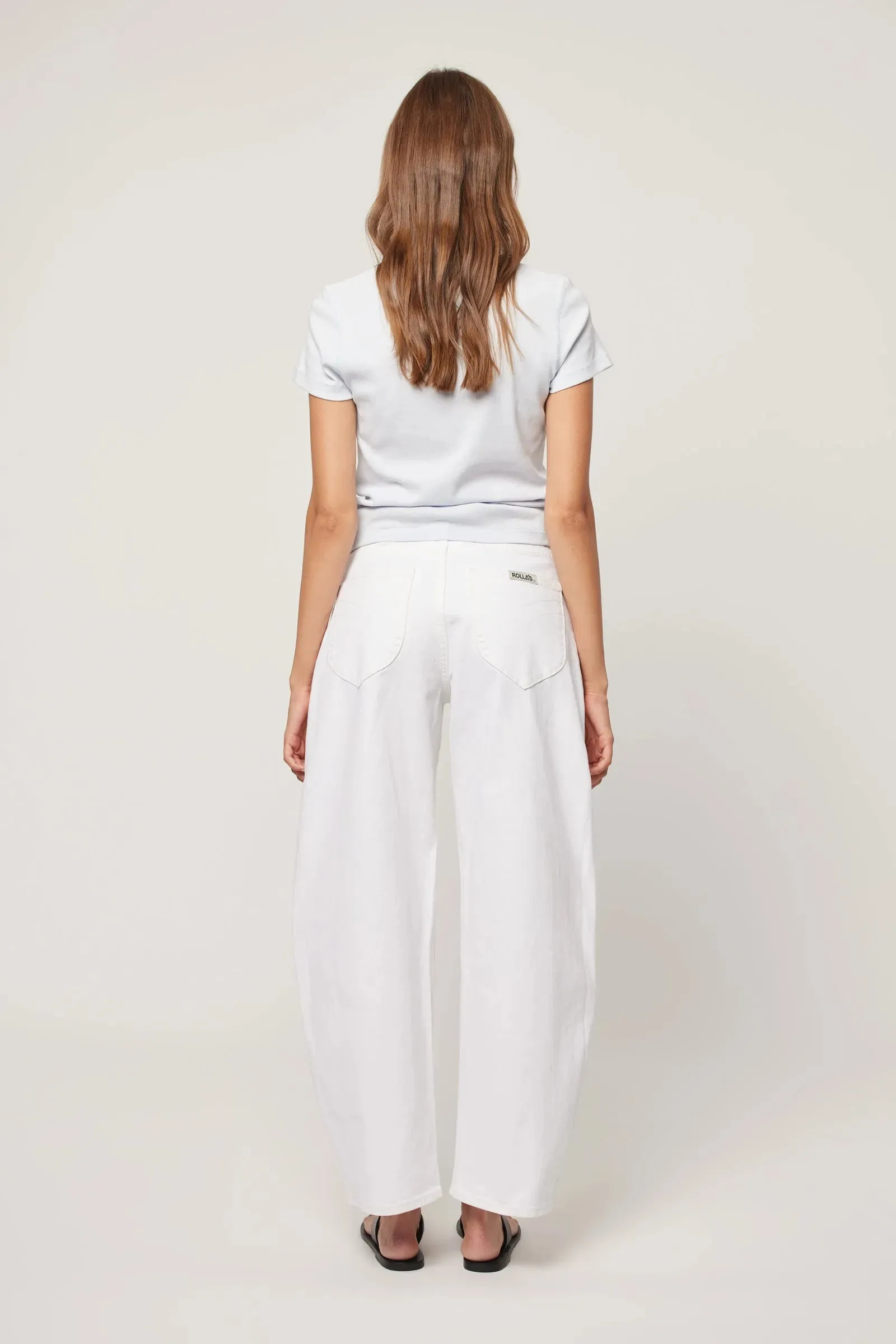 ROLLAS Womens Gigi Barrel Jeans - Vintage White
