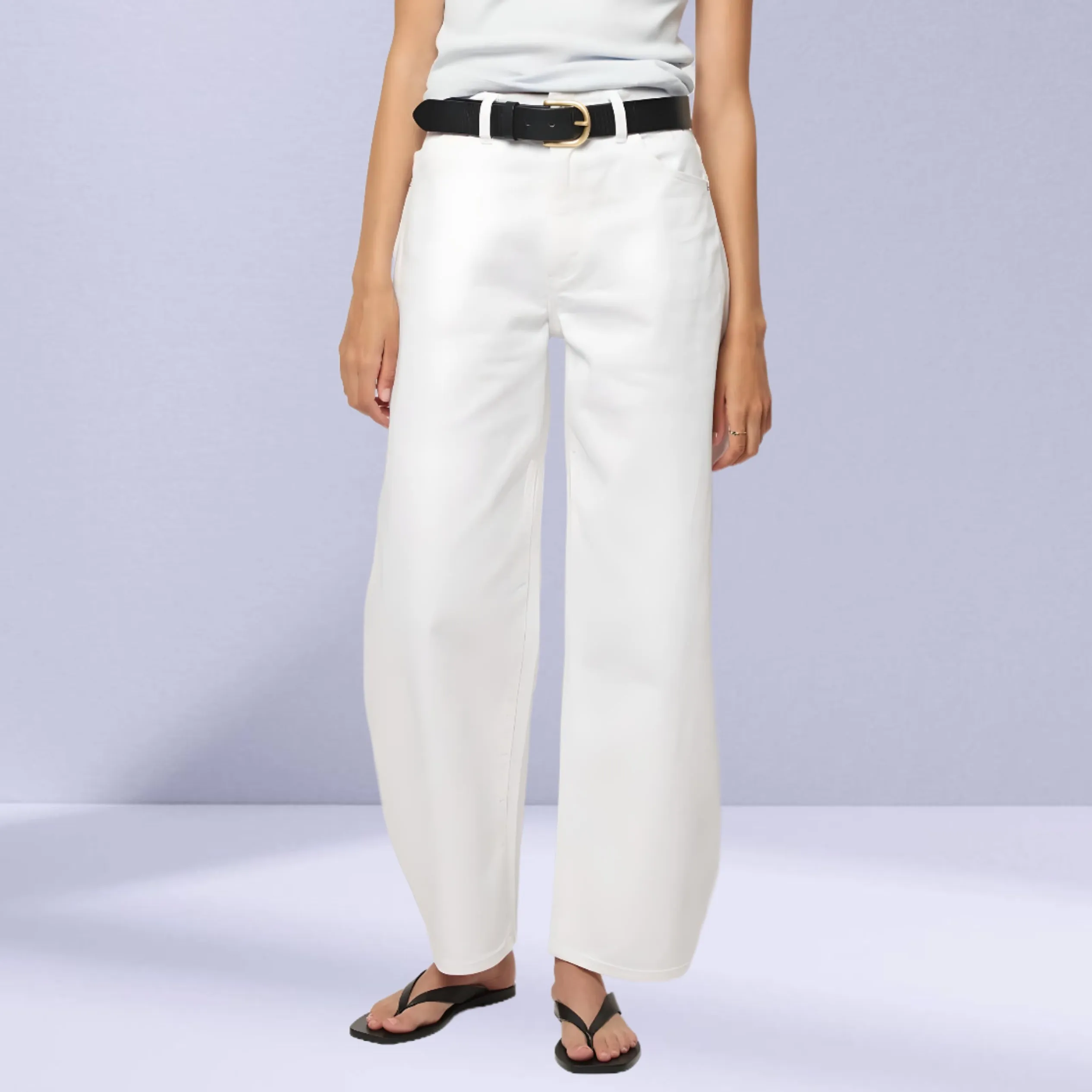 ROLLAS Womens Gigi Barrel Jeans - Vintage White