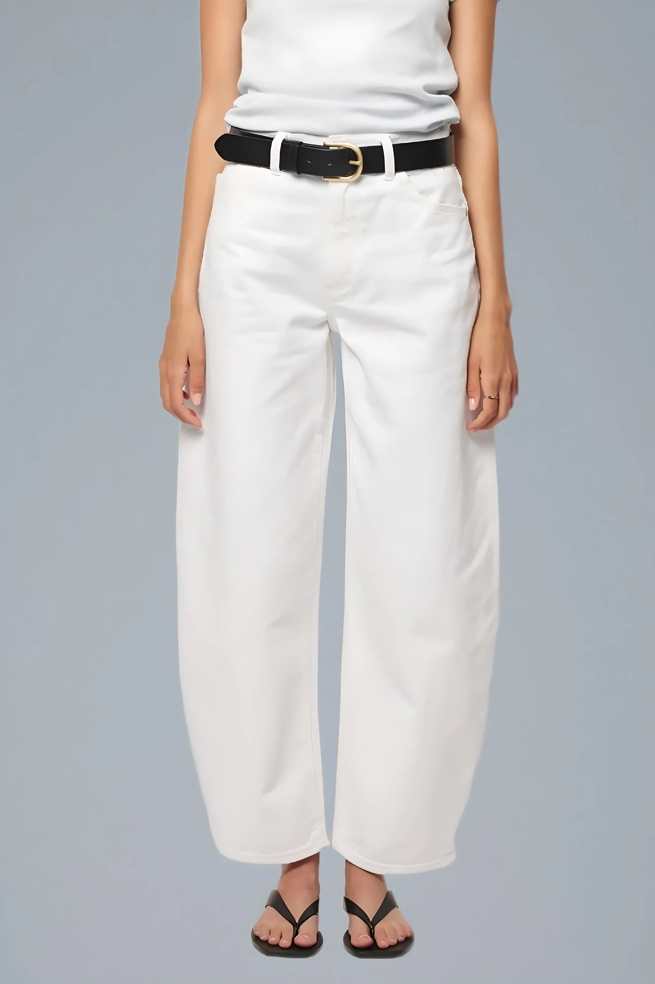 ROLLAS Womens Gigi Barrel Jeans - Vintage White