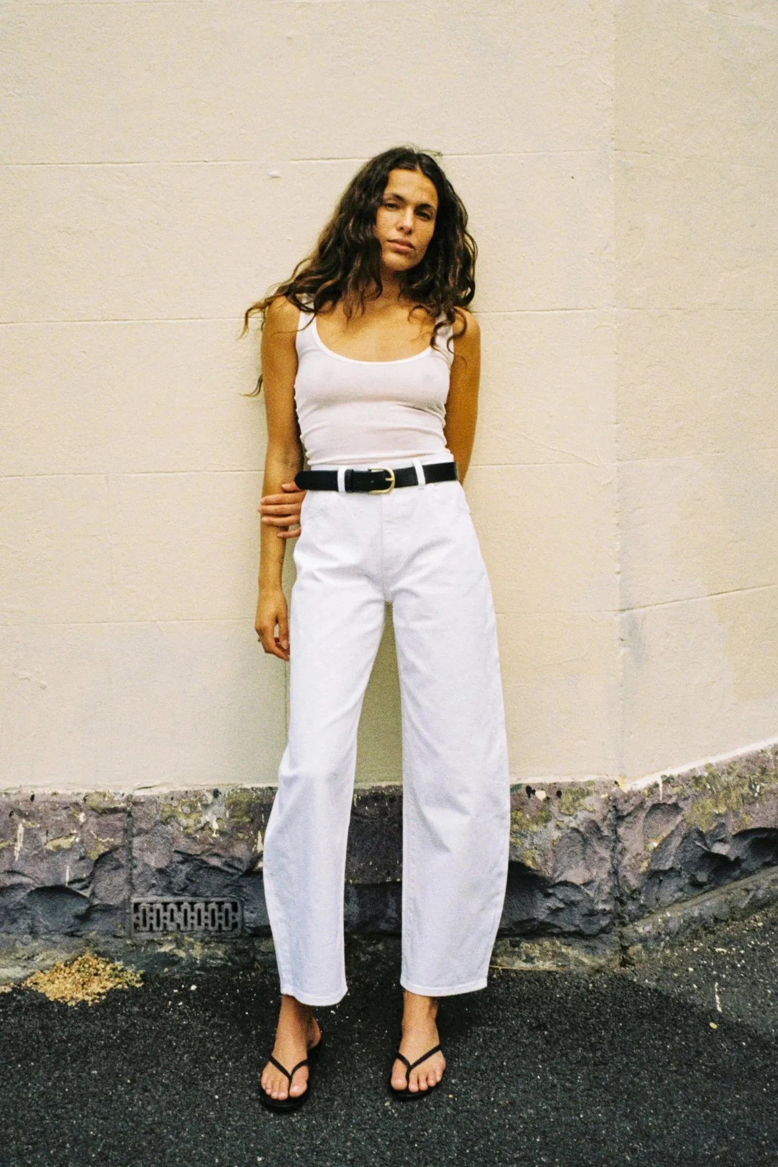 ROLLAS Womens Gigi Barrel Jeans - Vintage White