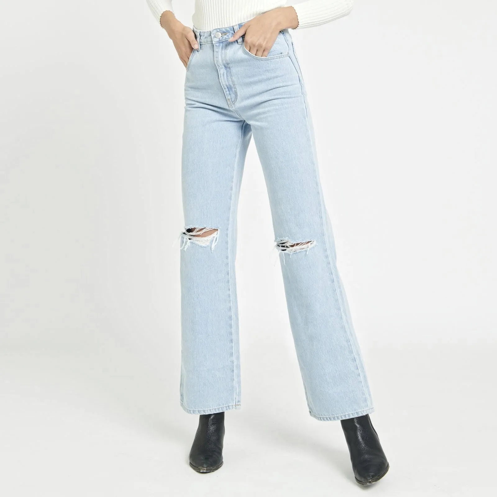 ROLLAS Womens Heidi Jean - Holiday Blue Organic