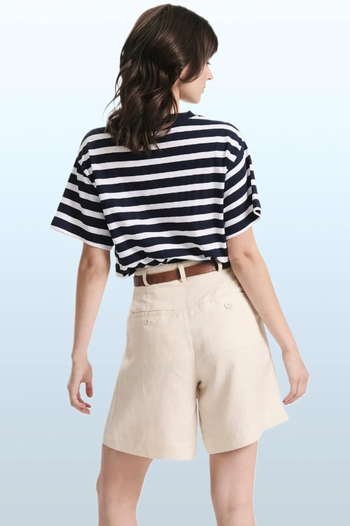 ROLLAS Womens Horizon Linen Short - Biscuit