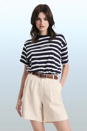 ROLLAS Womens Horizon Linen Short - Biscuit