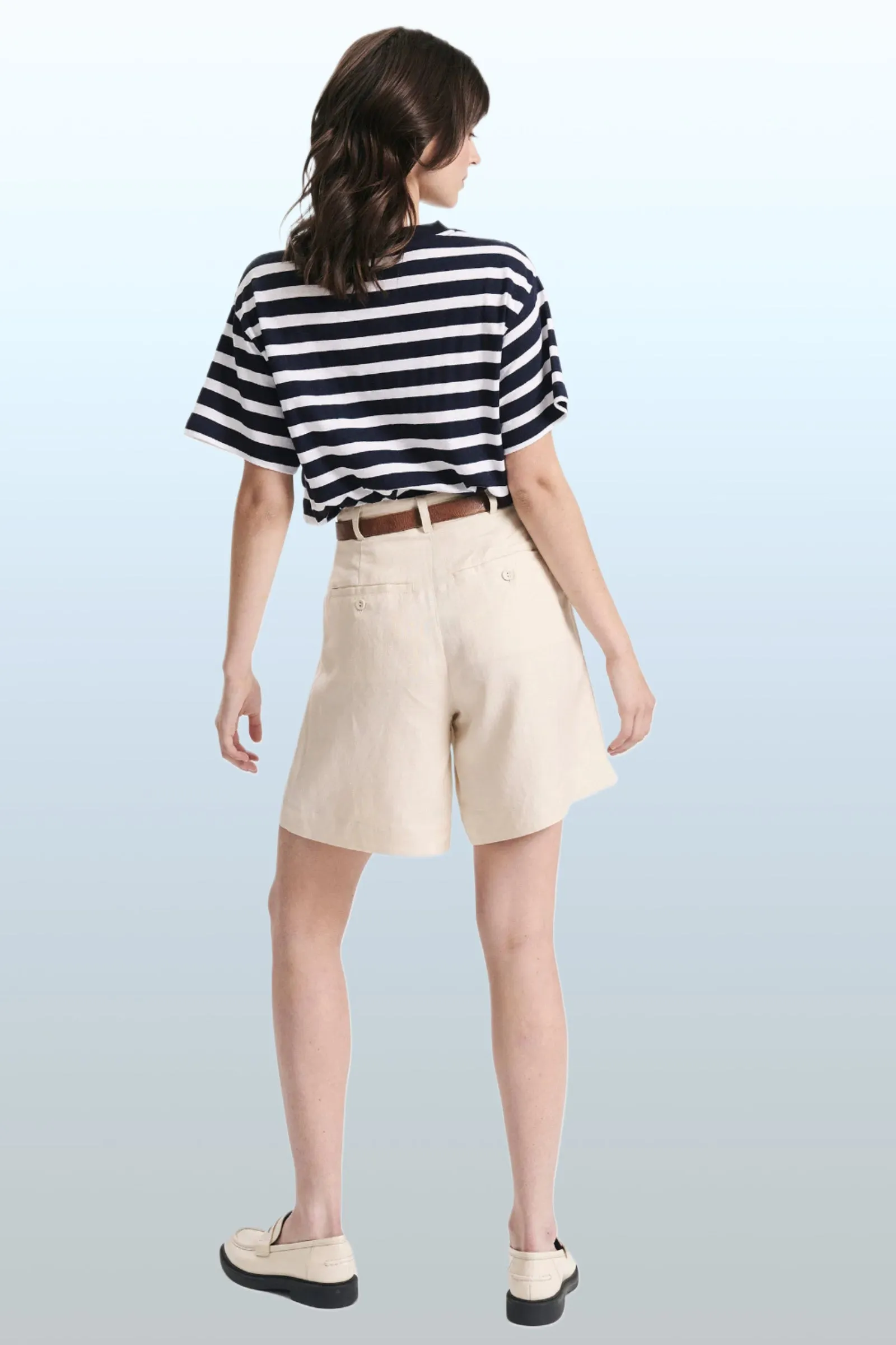 ROLLAS Womens Horizon Linen Short - Biscuit